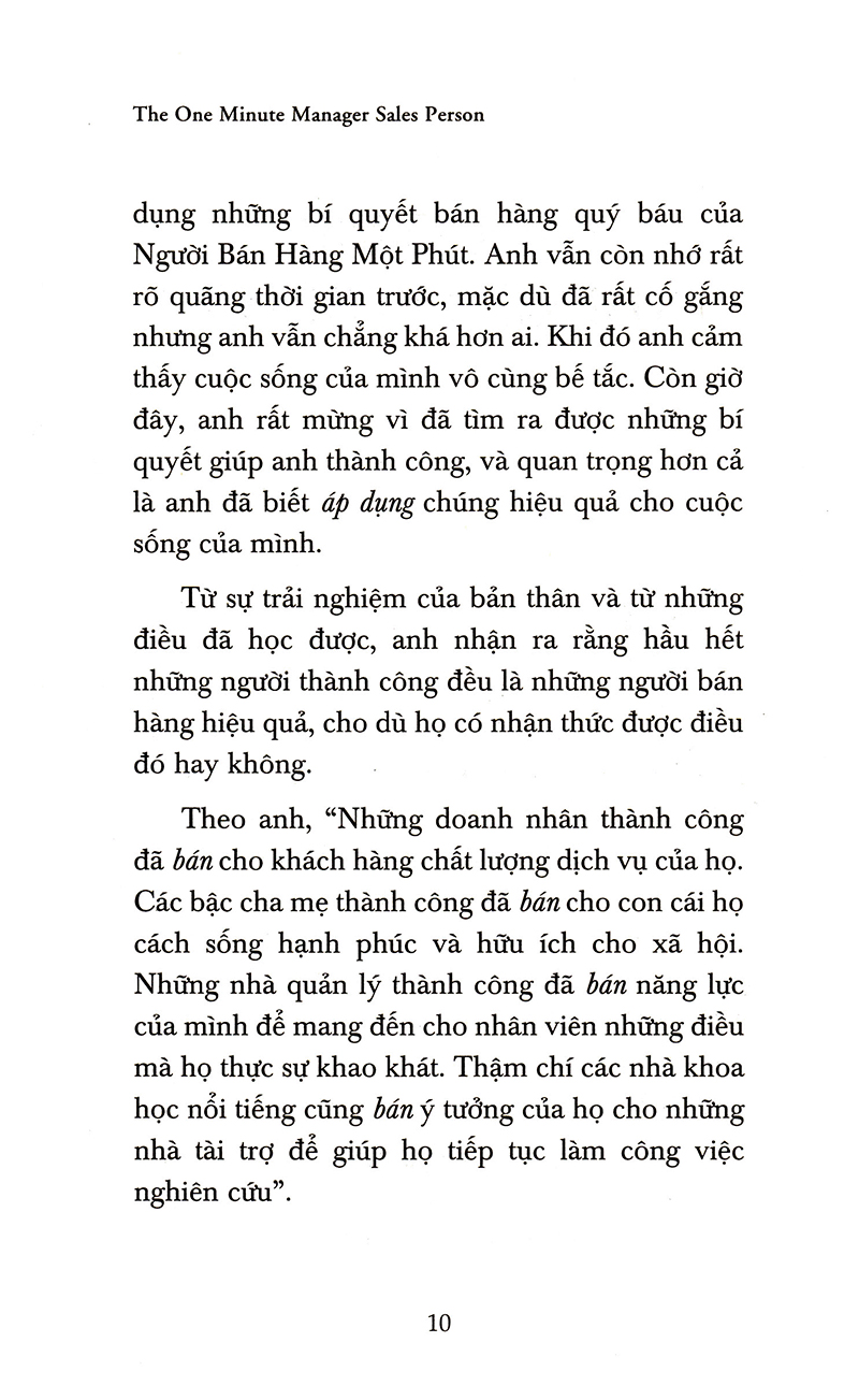 người bán hàng một phút (tái bản 2020)