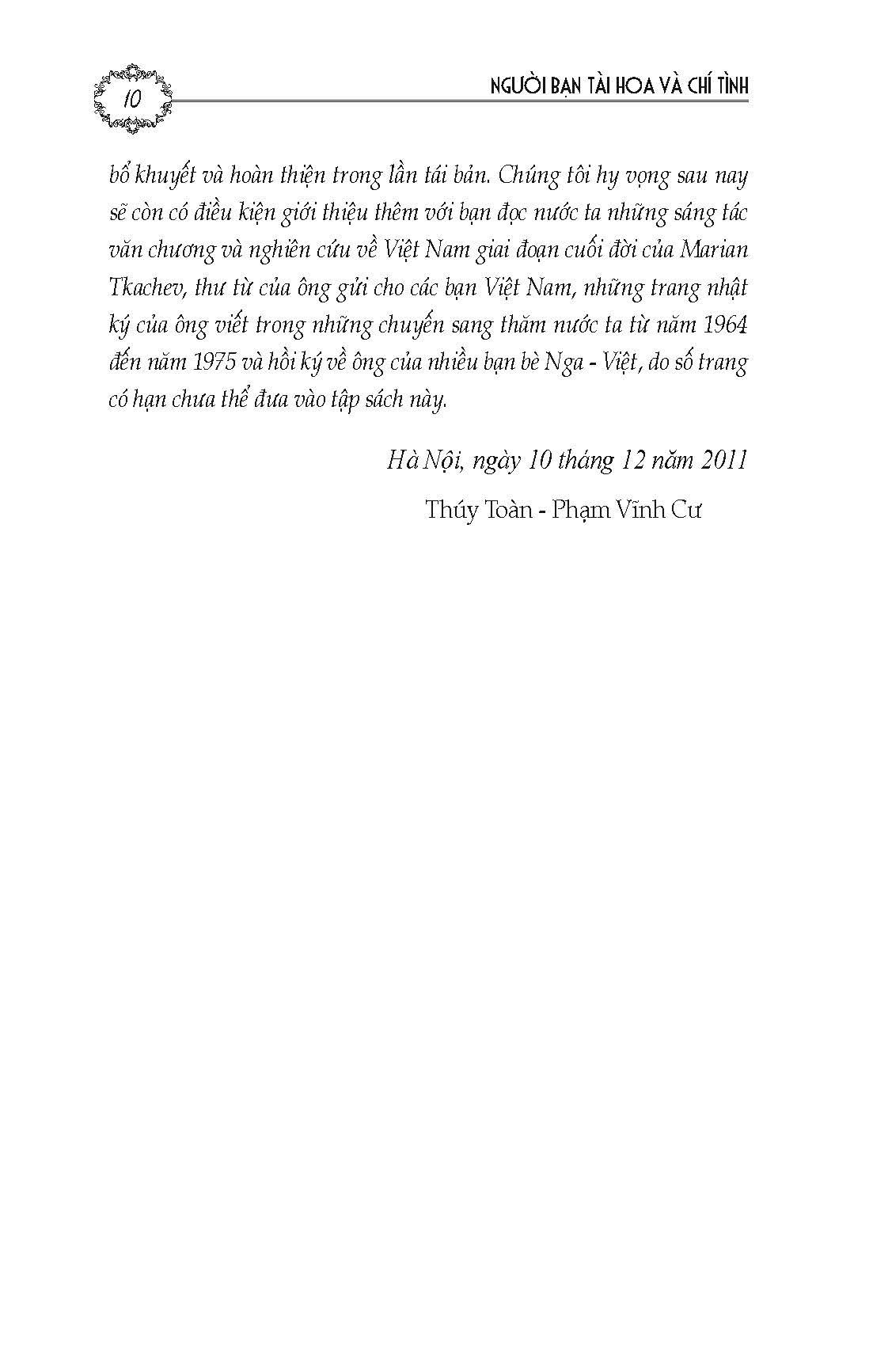 người bạn tài hoa và chí tình