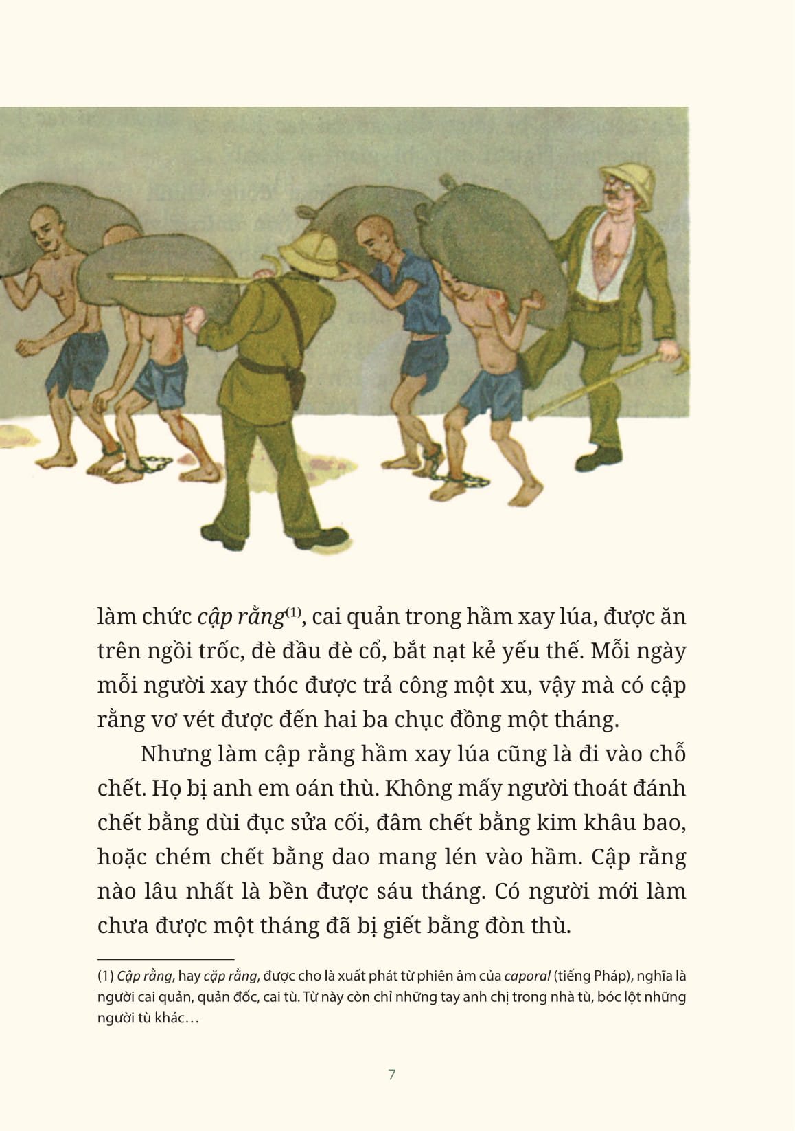 người cập rằng hầm xay lúa