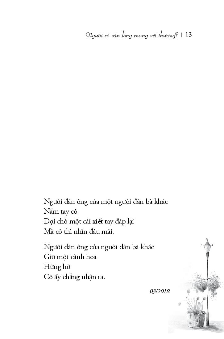 người có sẵn lòng mang vết thương?