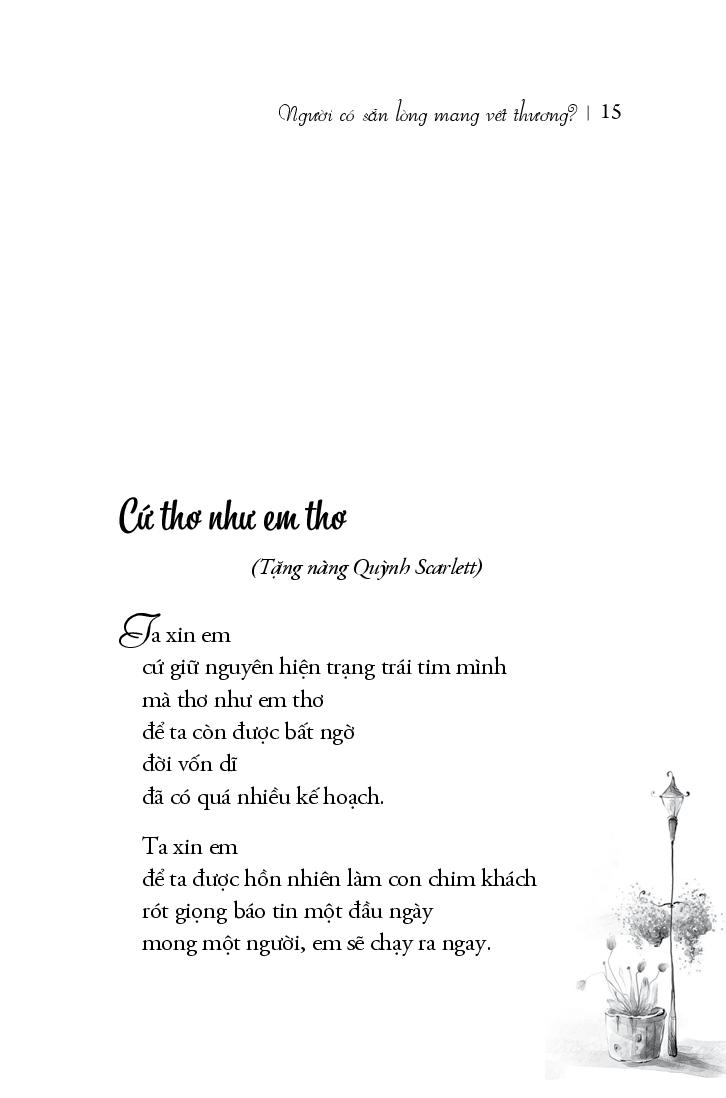 người có sẵn lòng mang vết thương?