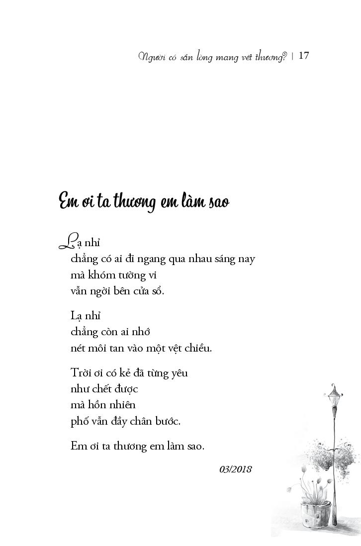 người có sẵn lòng mang vết thương?