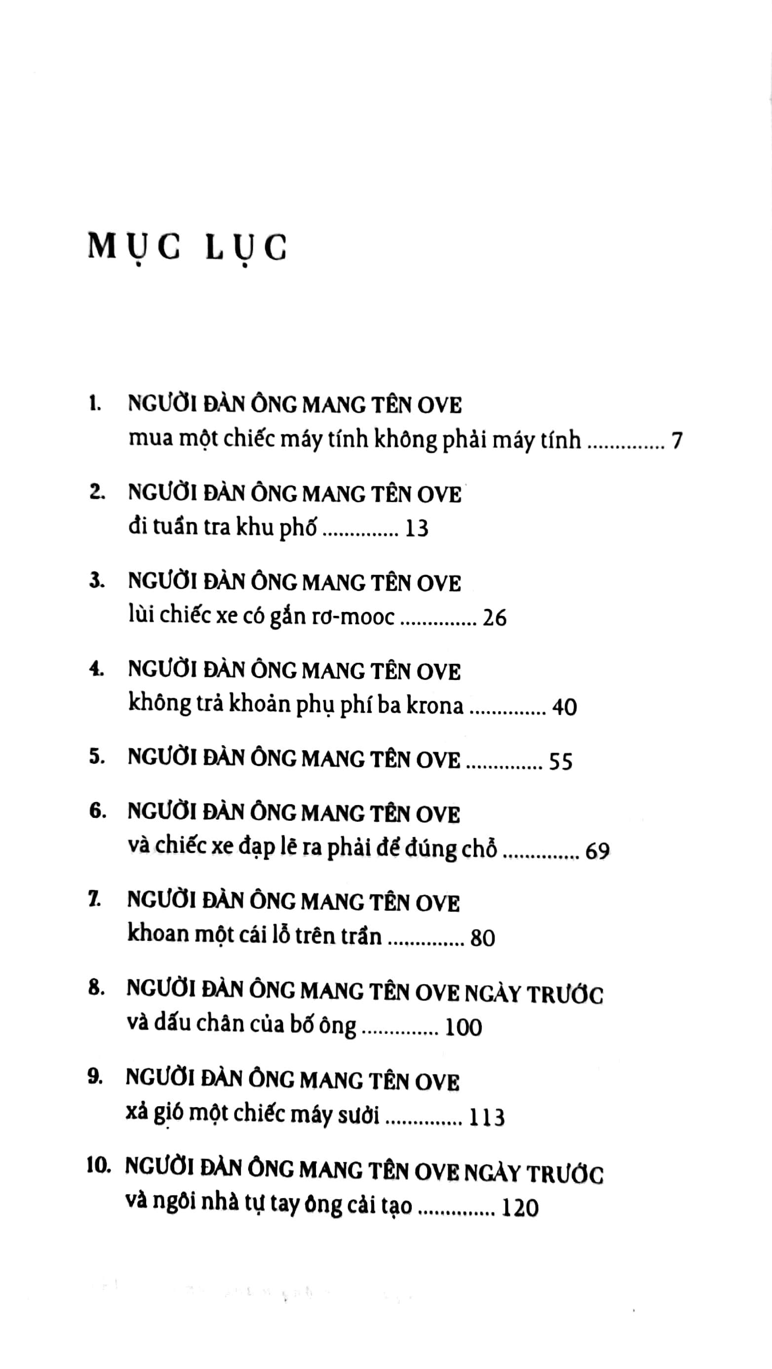người đàn ông mang tên ove (tái bản)