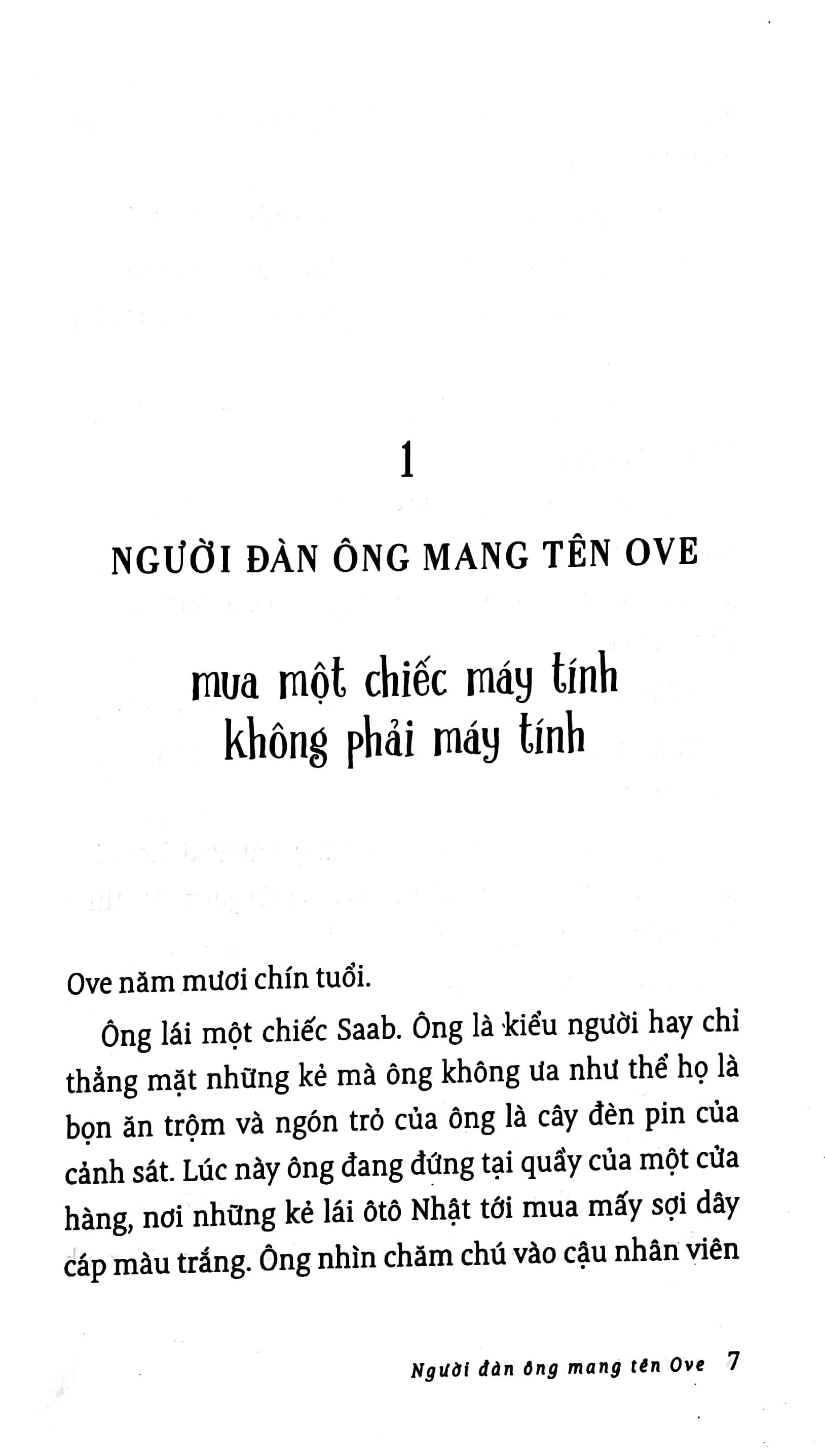 người đàn ông mang tên ove (tái bản)