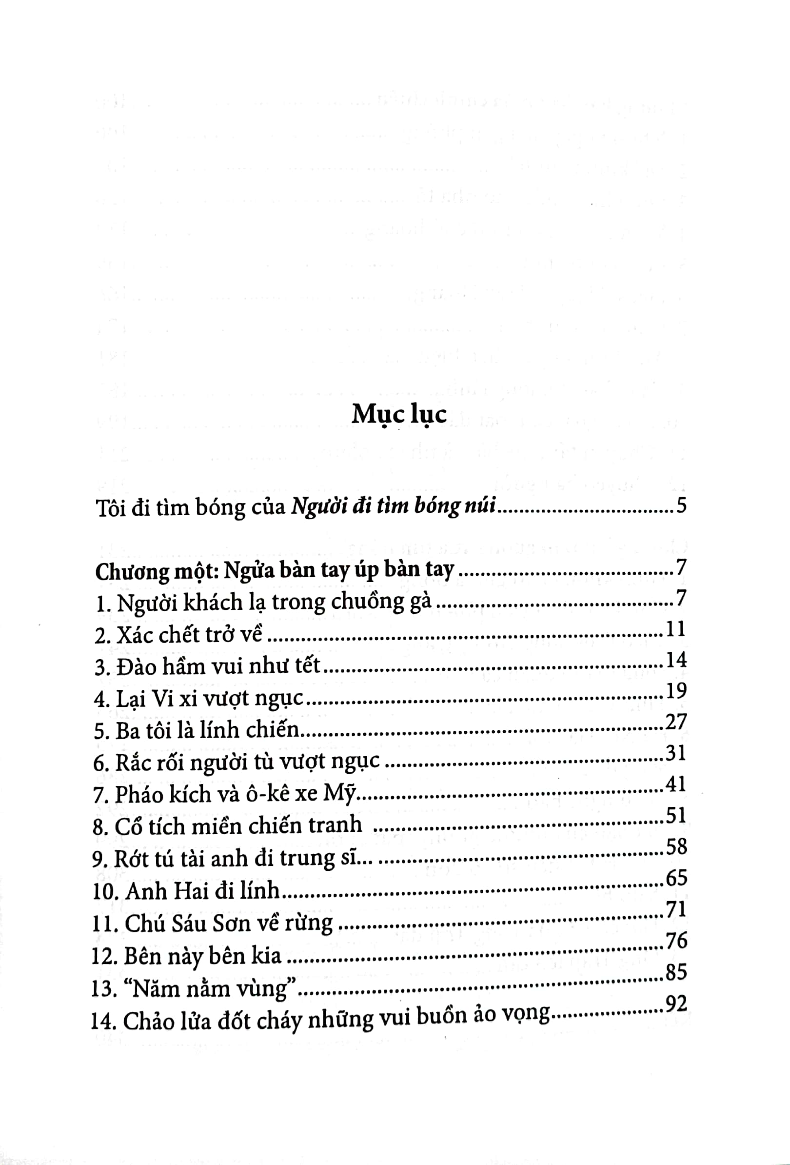 người đi tìm bóng núi