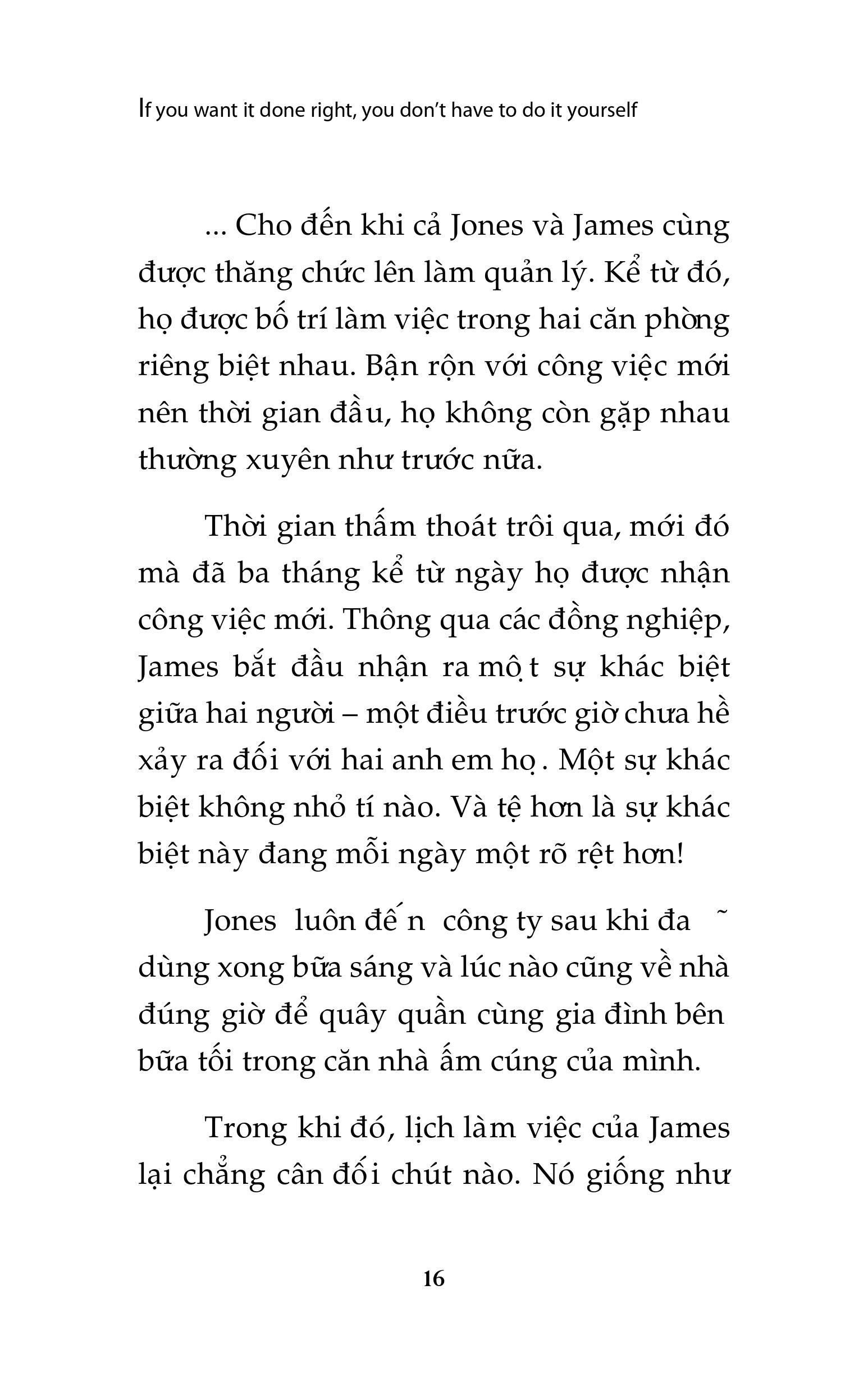 người giỏi không phải là người làm tất cả