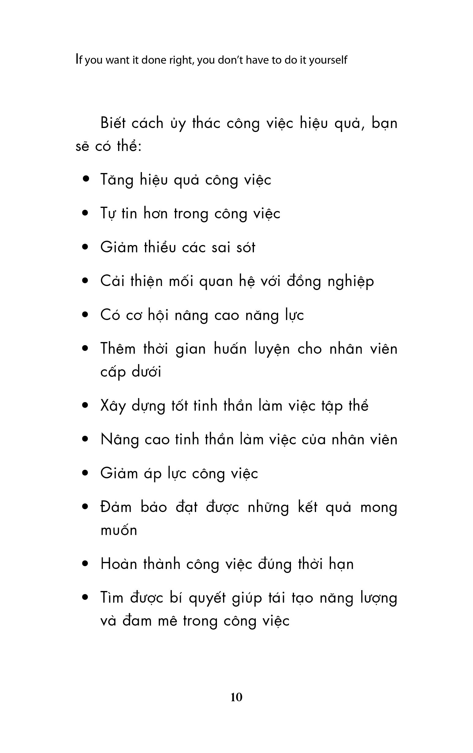 người giỏi không phải là người làm tất cả