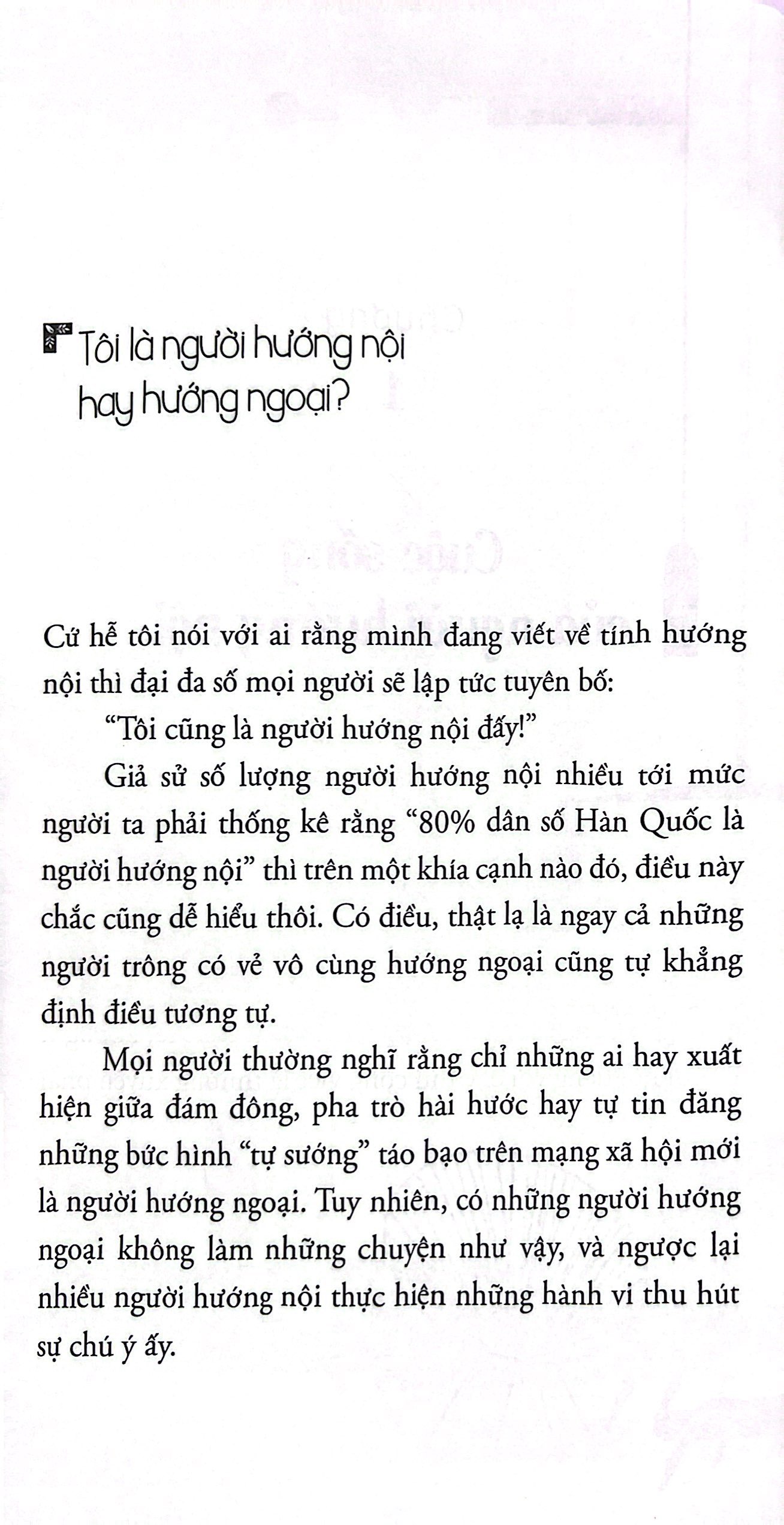 người hướng nội trong thế giới hướng ngoại