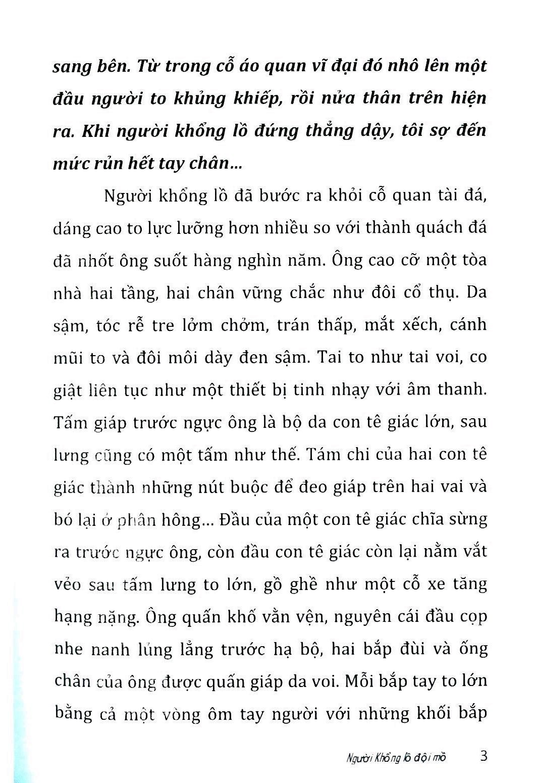 người khổng lồ đội mồ kể chuyện