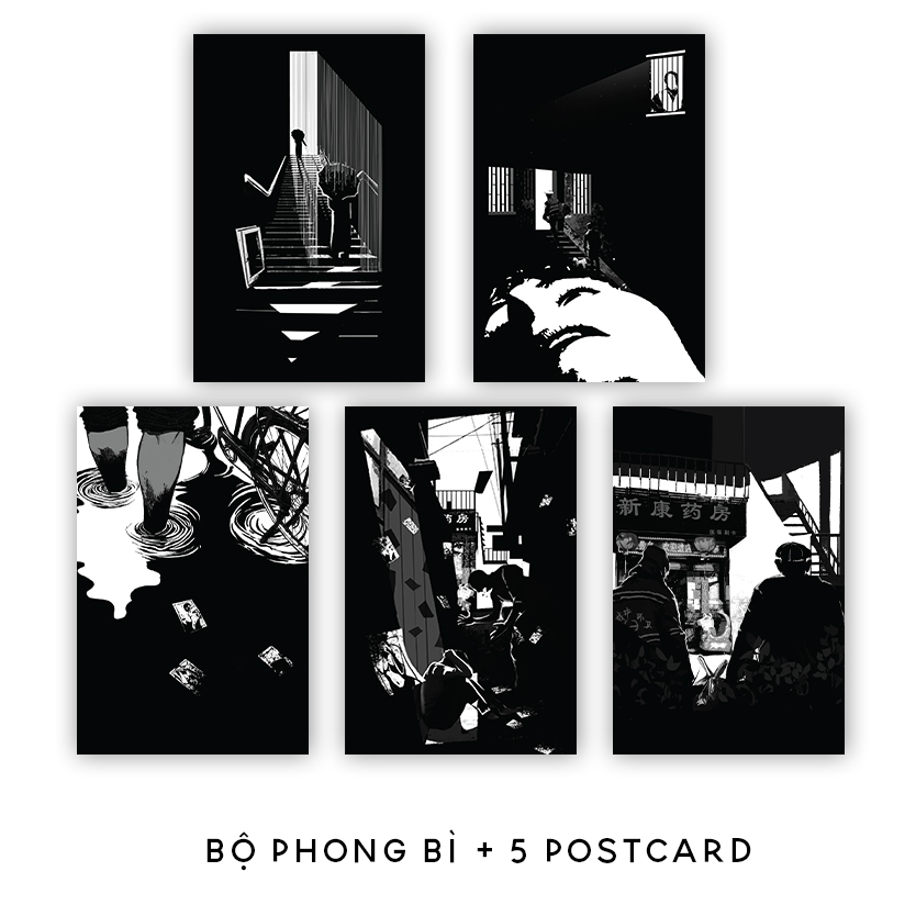 người lạ quanh ta - bản đặc biệt - tặng kèm bộ phong bì và 5 postcard + bookmark hai mặt bồi cứng