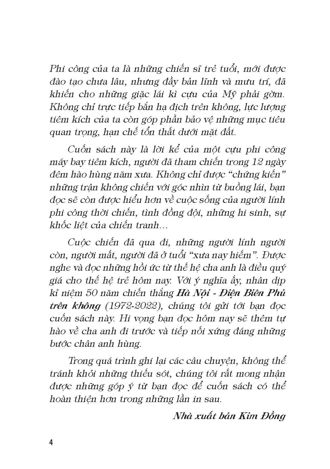 người lính phi công kể chuyện