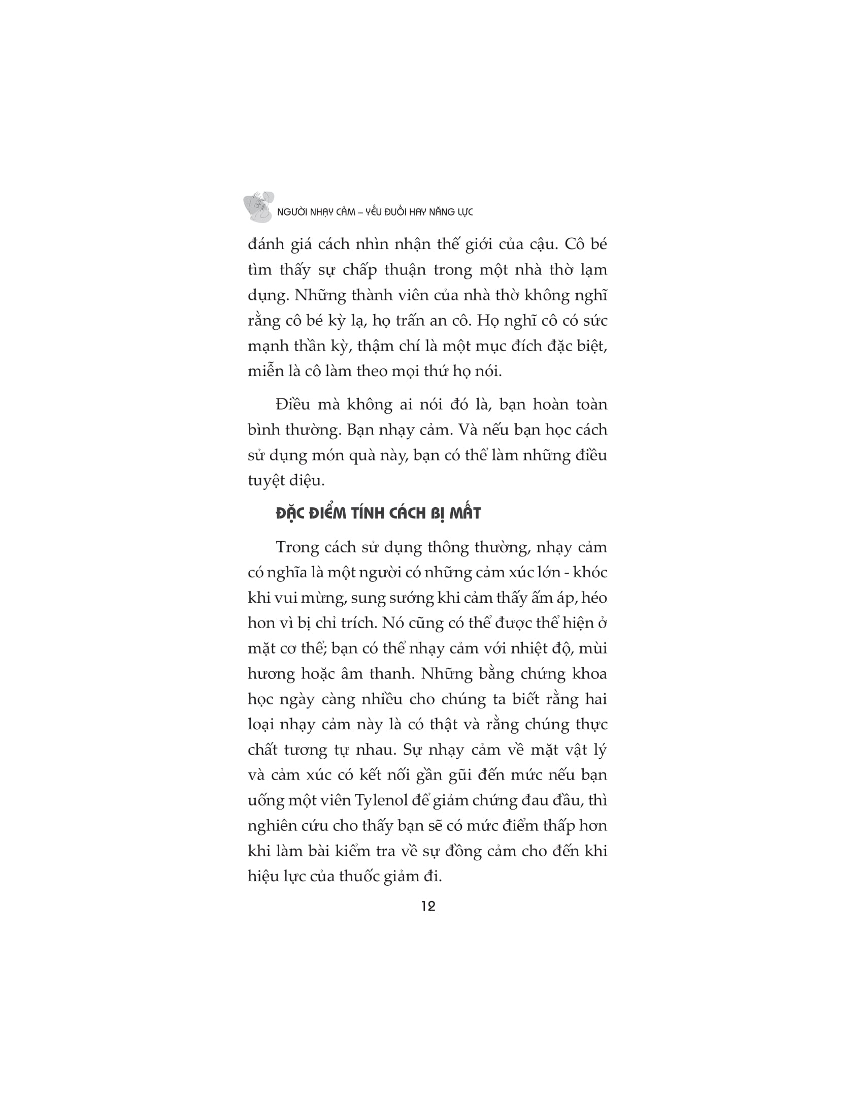 người nhạy cảm - yếu đuối hay năng lực