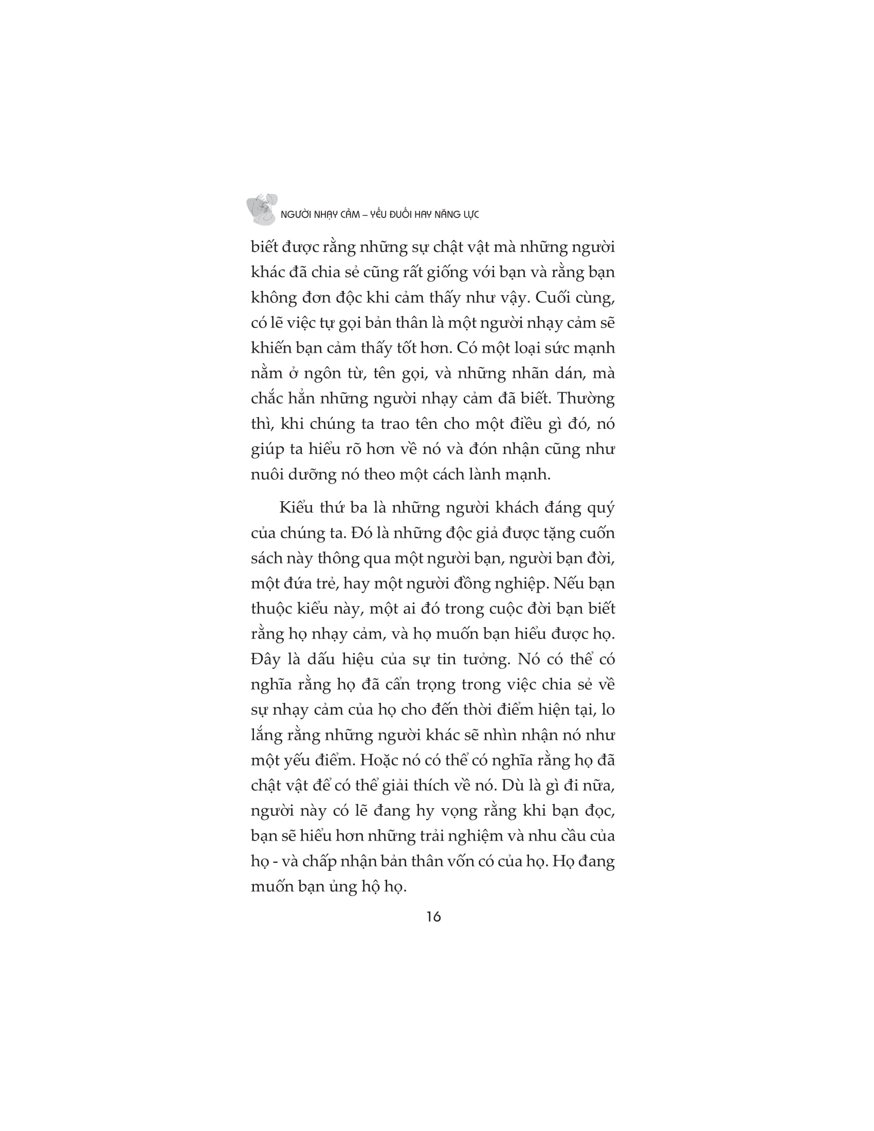 người nhạy cảm - yếu đuối hay năng lực