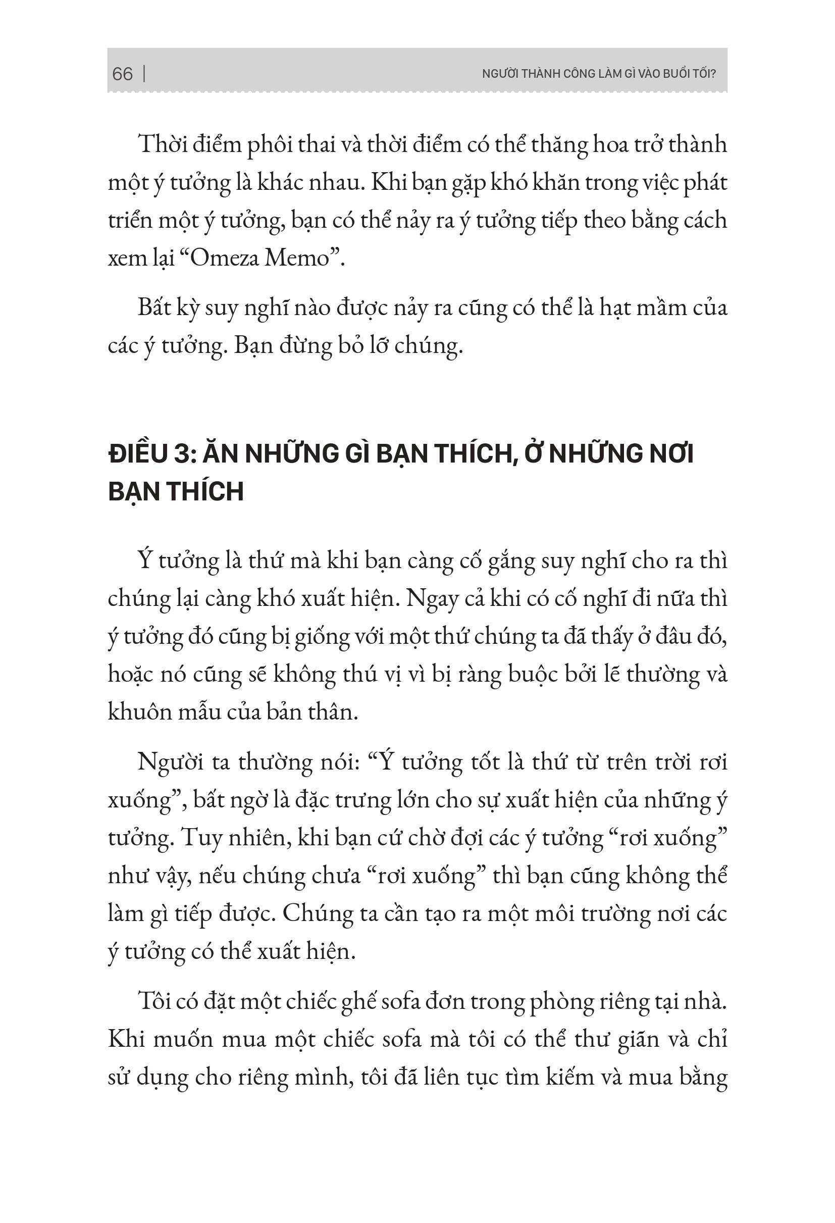 người thành công làm gì vào buổi tối?