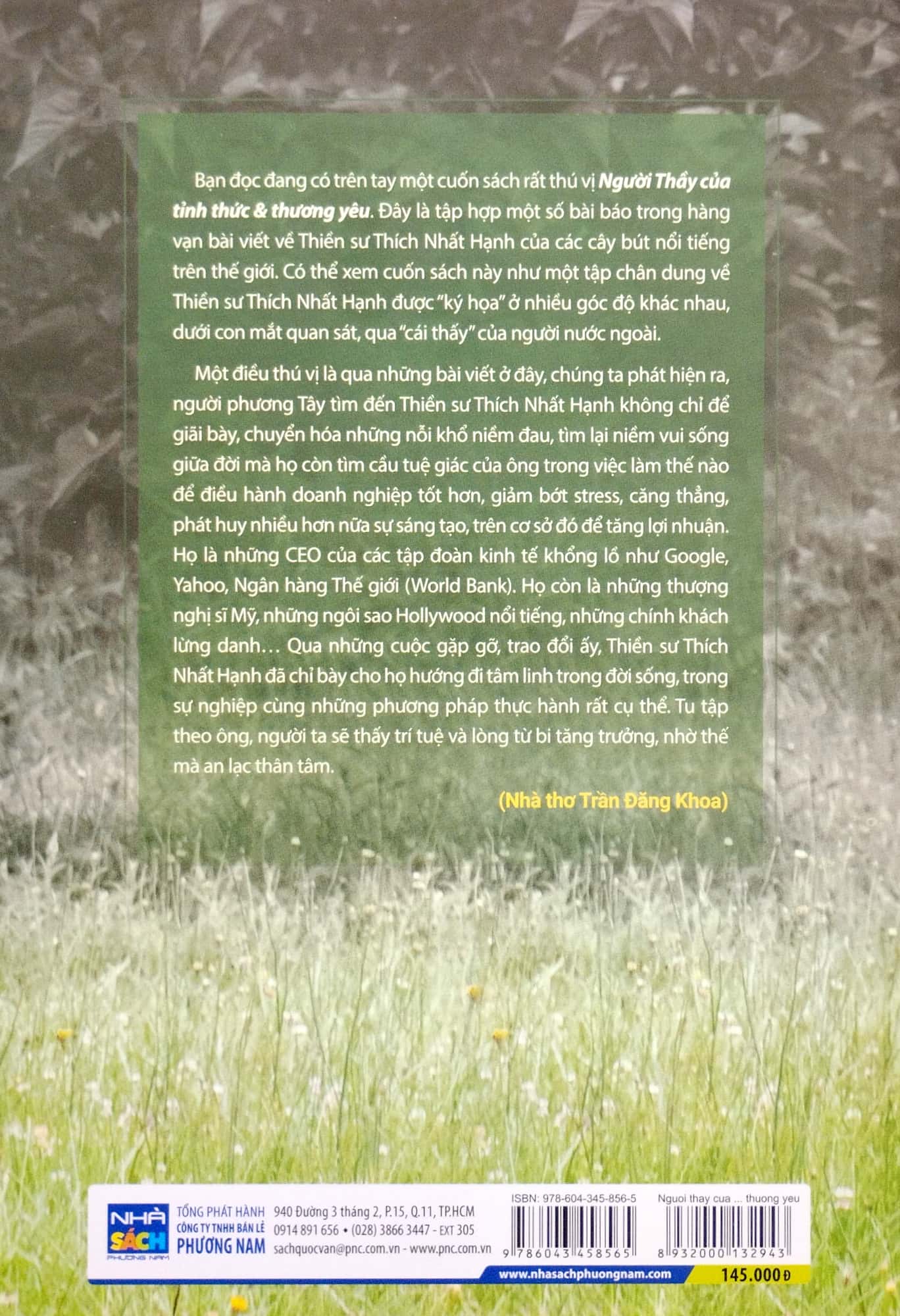 người thầy của tỉnh thức & thương yêu