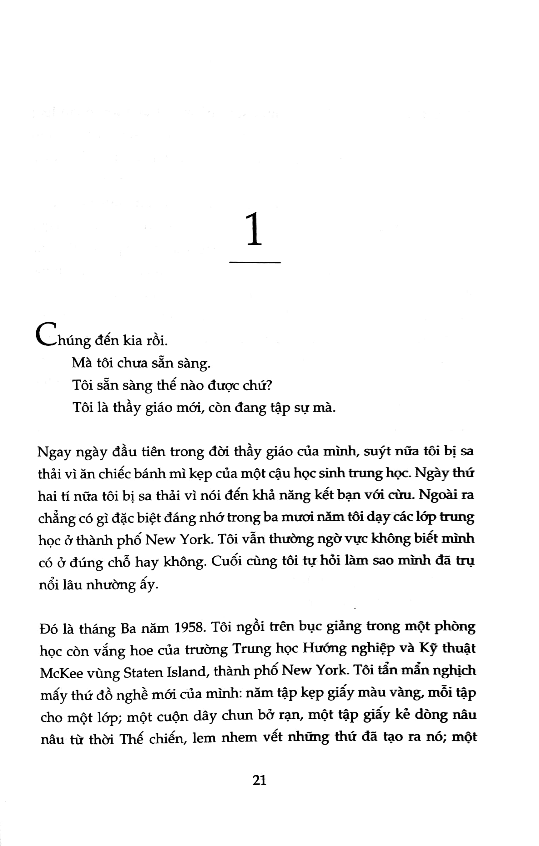 người thầy - hồi ức của một nhà giáo mỹ (tái bản 2021)