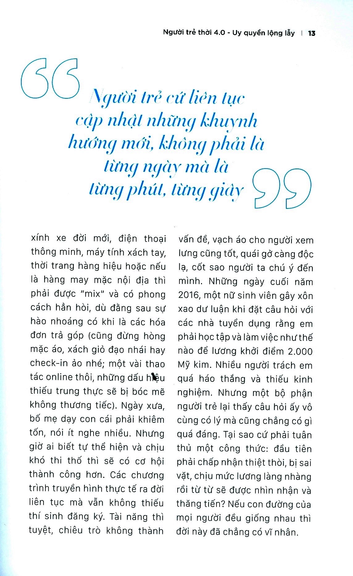 người trẻ thời 4.0