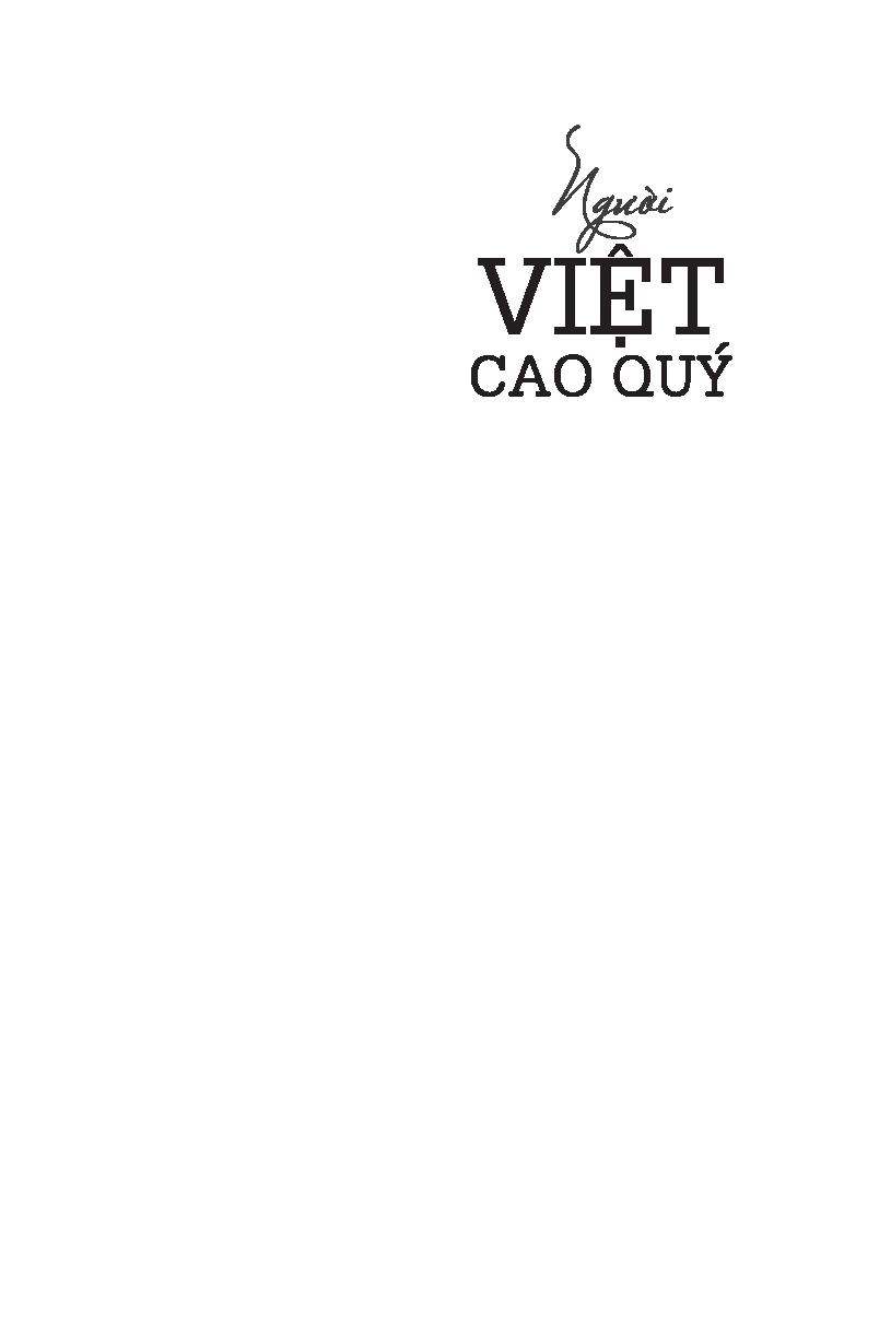 người việt cao quý