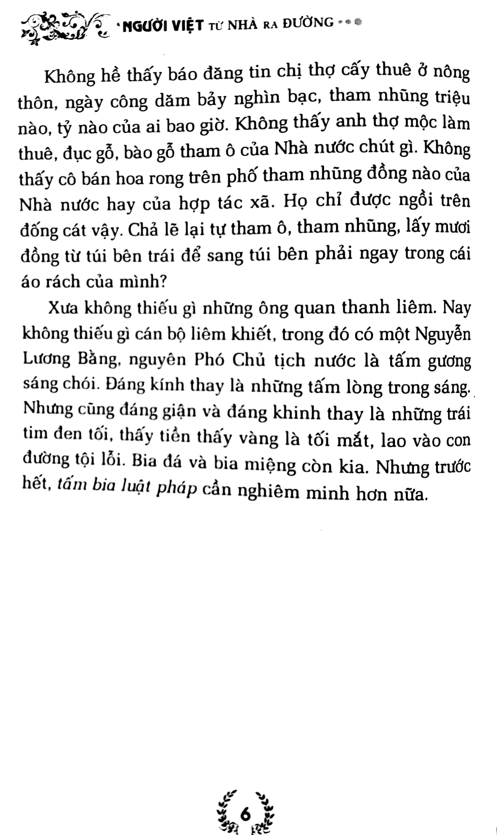 người việt từ nhà ra đường
