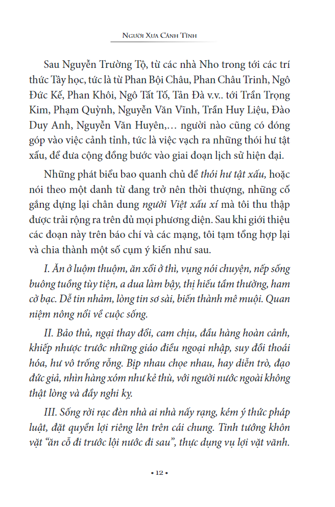 người xưa cảnh tỉnh (tái bản 2024)