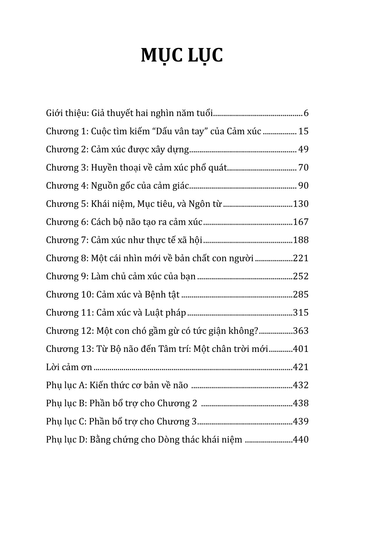 nguồn gốc cảm xúc