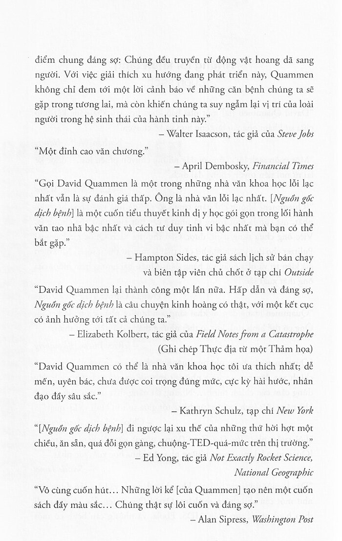 nguồn gốc dịch bệnh