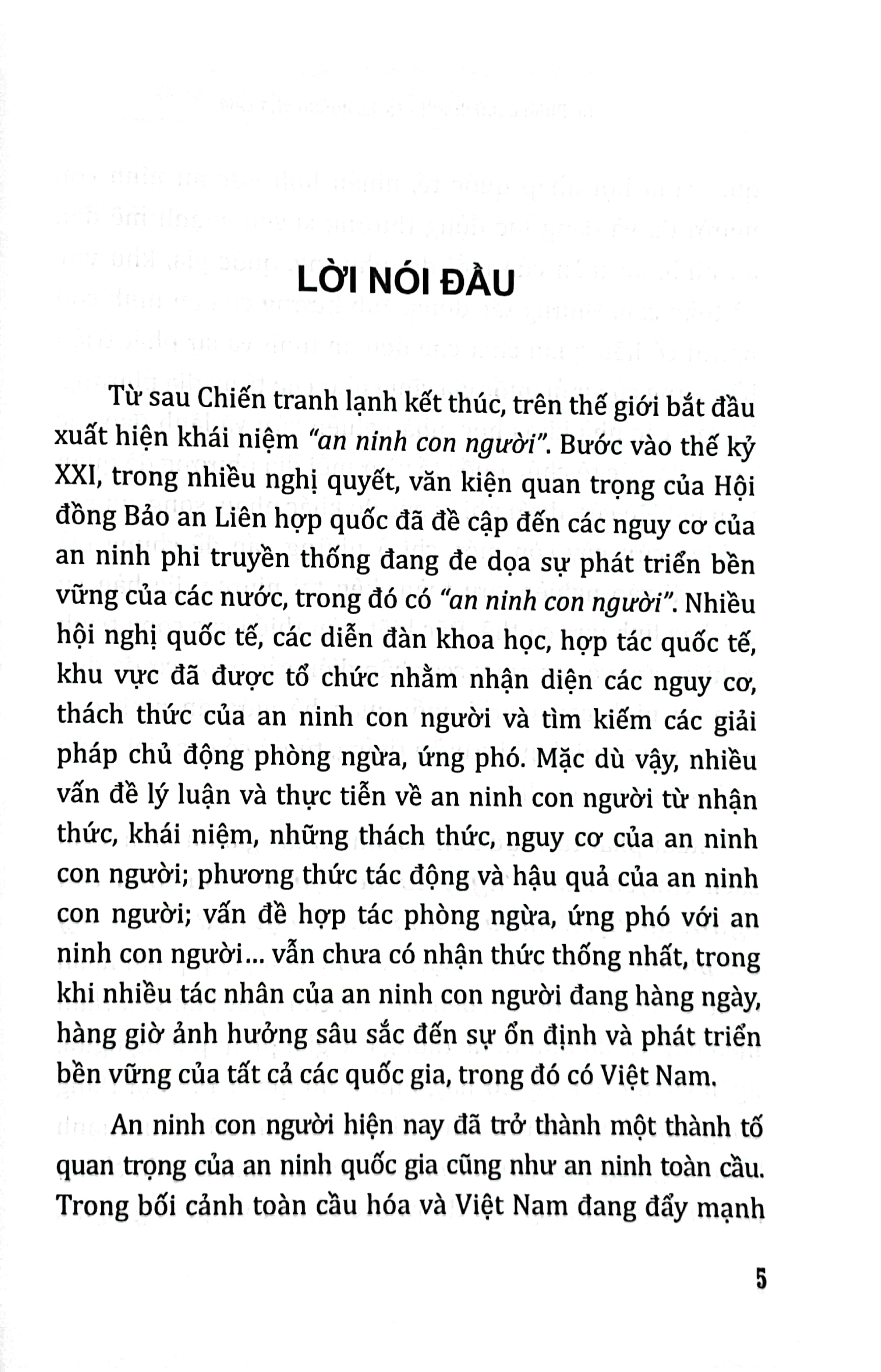 nguy cơ đe dọa đến an ninh con người tại việt nam và những vấn đề đặt ra đối với công tác phòng ngừa, ngăn chặn