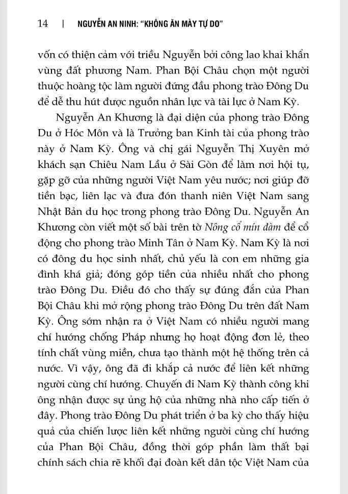 nguyễn an ninh - “không ăn mày tự do”