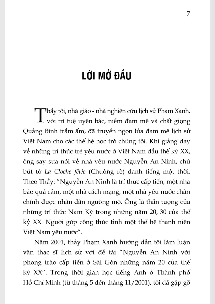 nguyễn an ninh - “không ăn mày tự do”