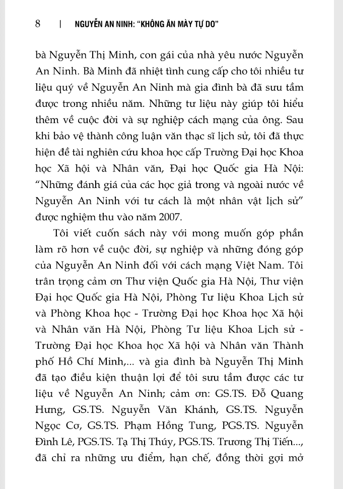 nguyễn an ninh - “không ăn mày tự do”