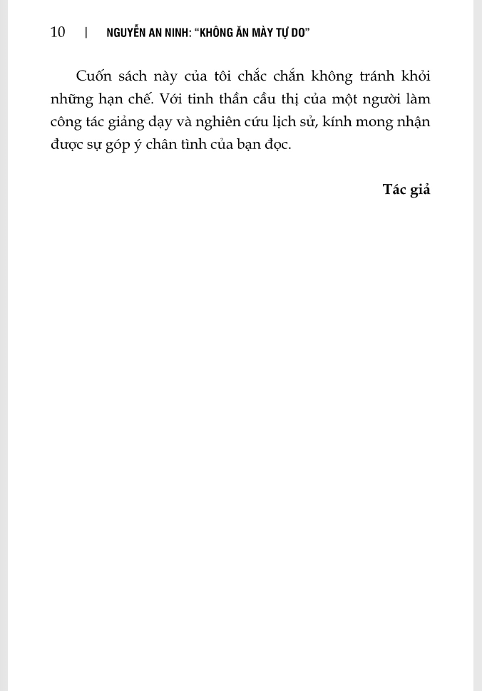 nguyễn an ninh - “không ăn mày tự do”