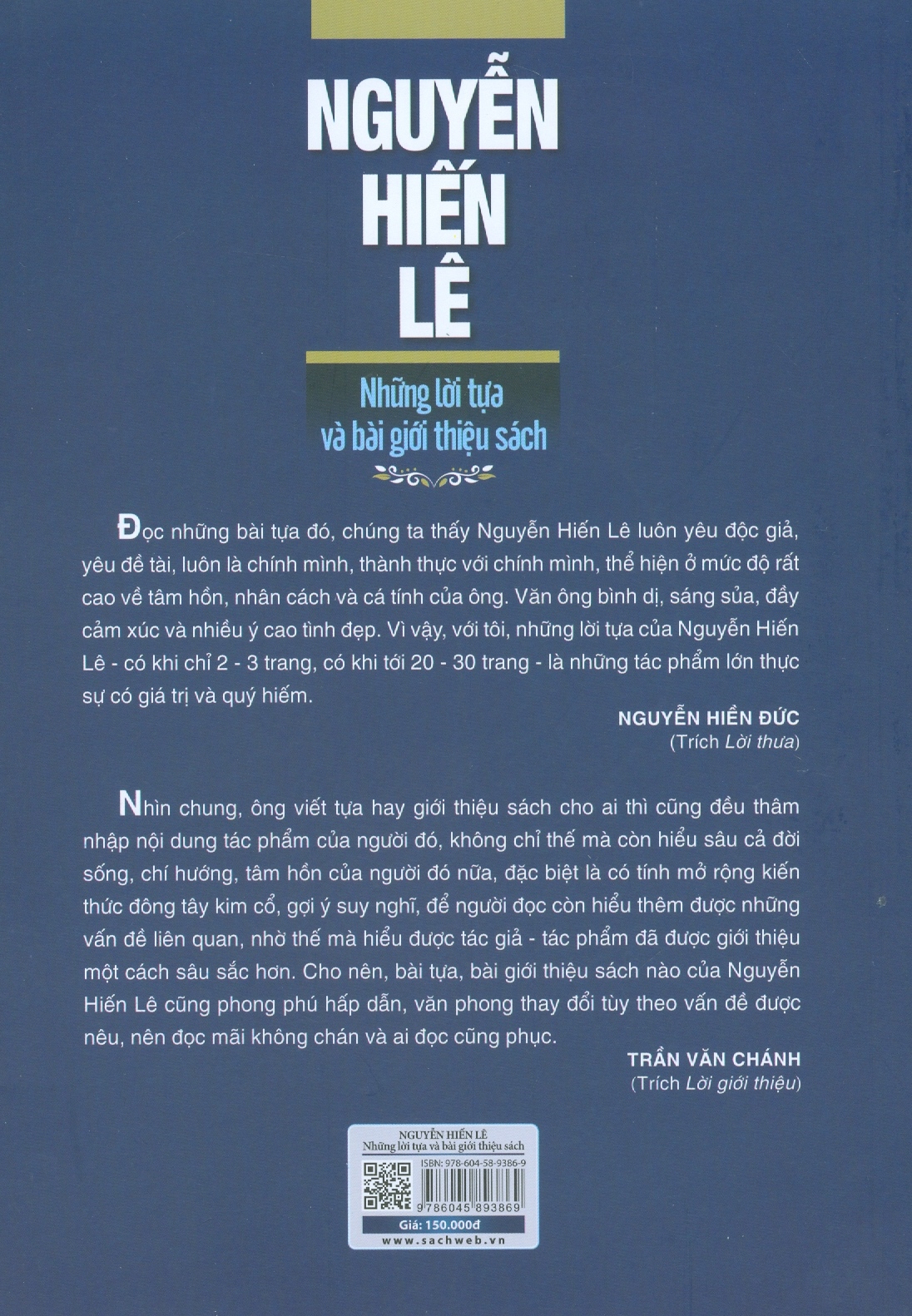 nguyễn hiến lê - những lời tựa và bài giới thiệu