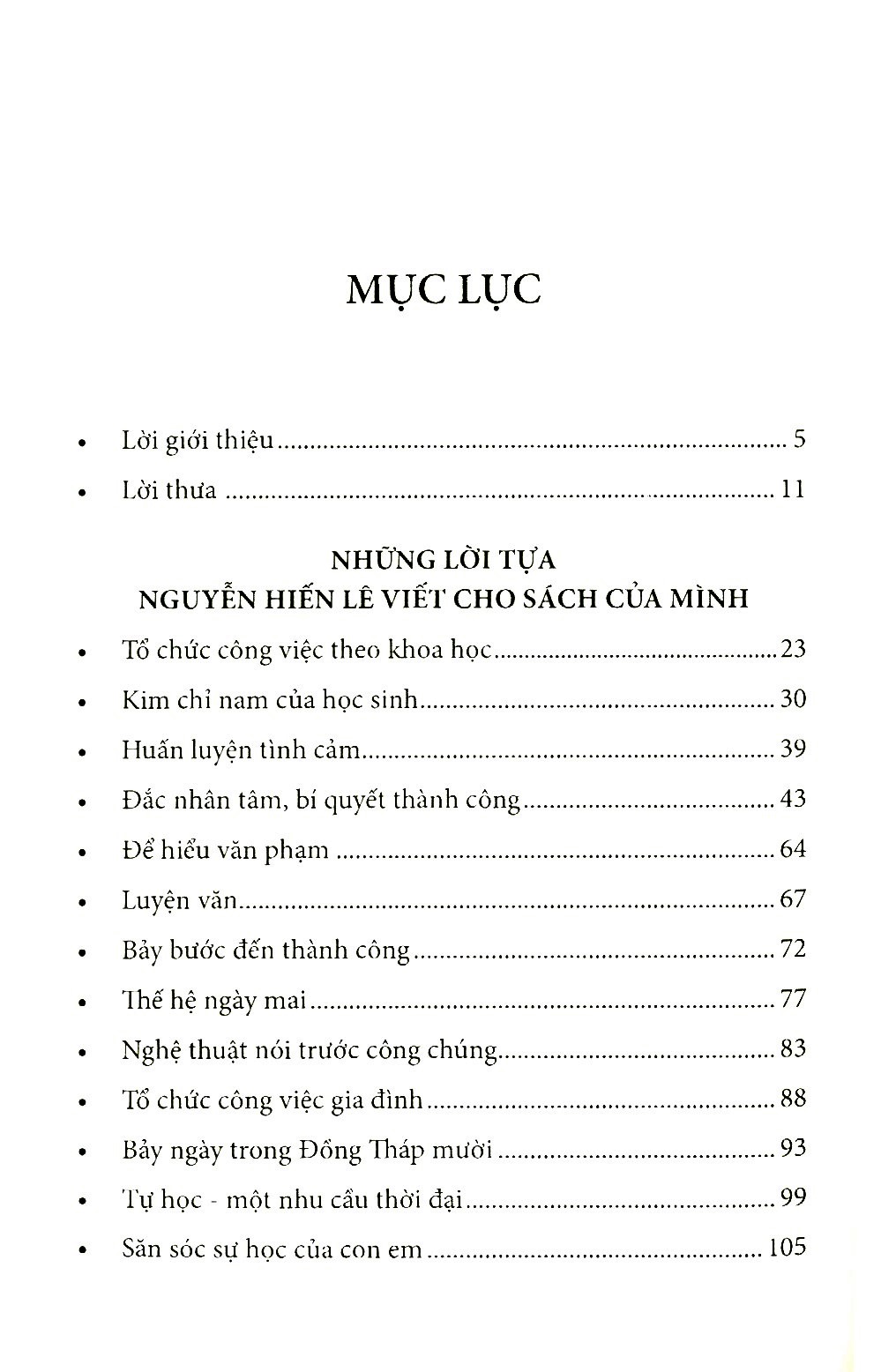 nguyễn hiến lê - những lời tựa và bài giới thiệu