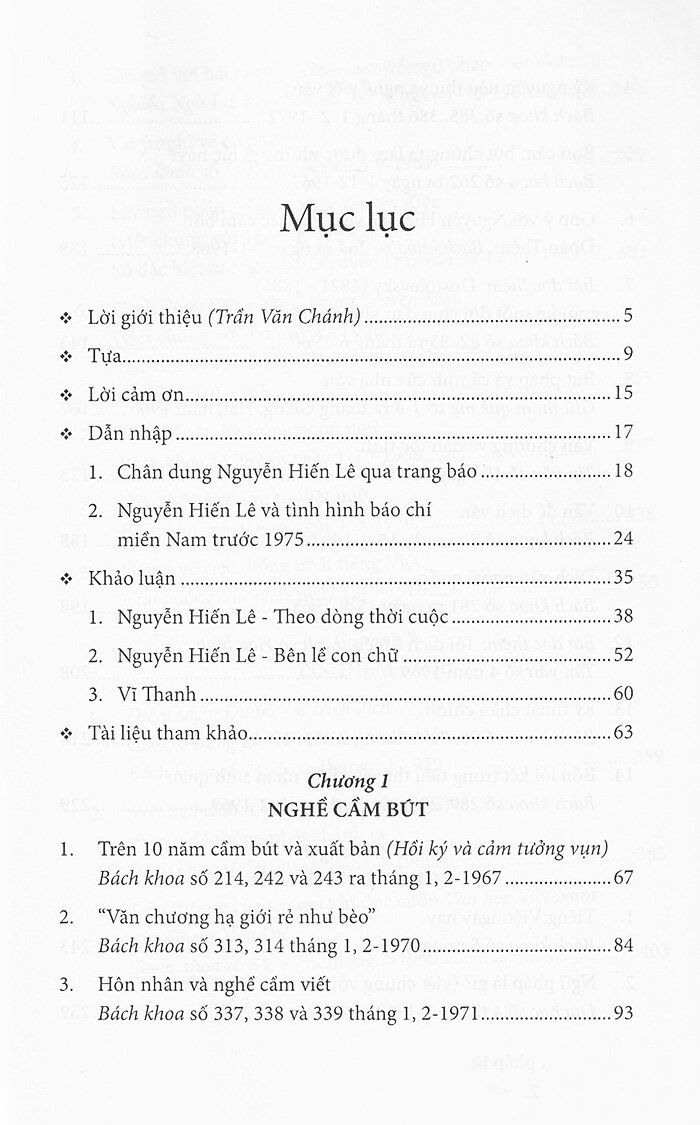 nguyễn hiến lê - tác phẩm đăng báo - bên lề con chữ