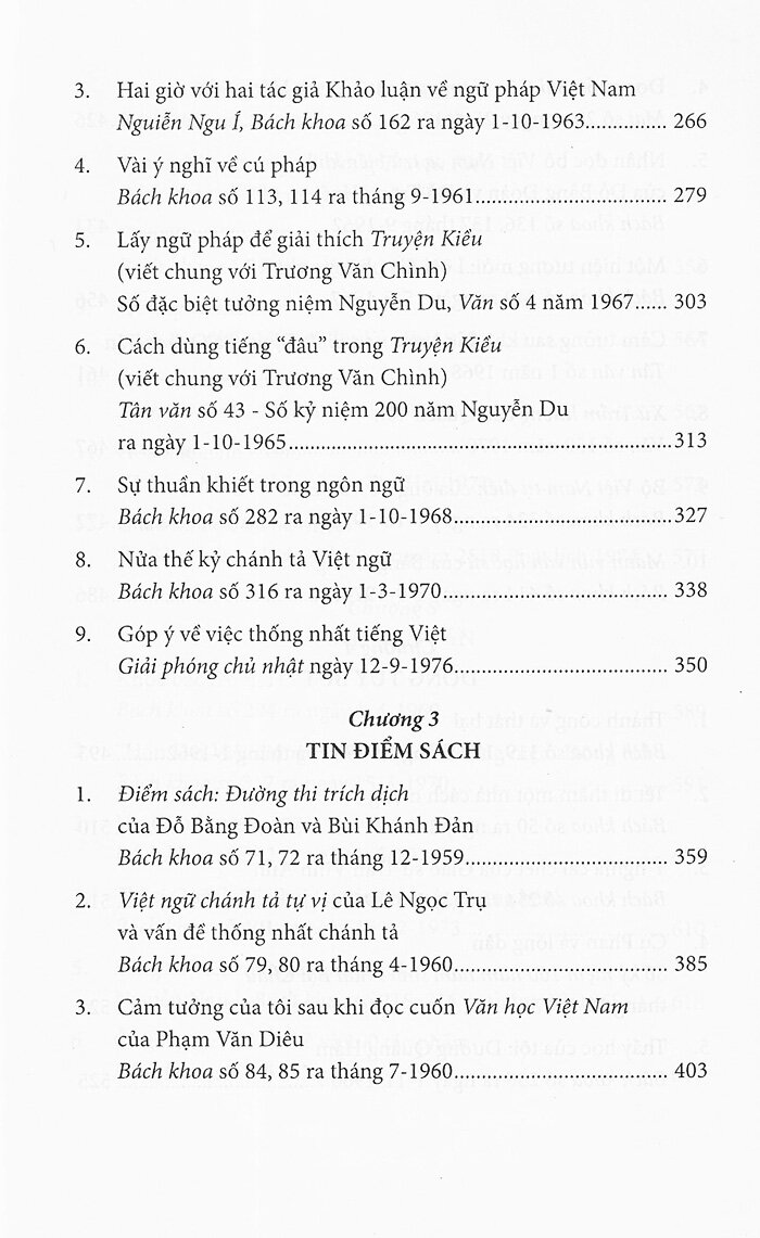 nguyễn hiến lê - tác phẩm đăng báo - bên lề con chữ