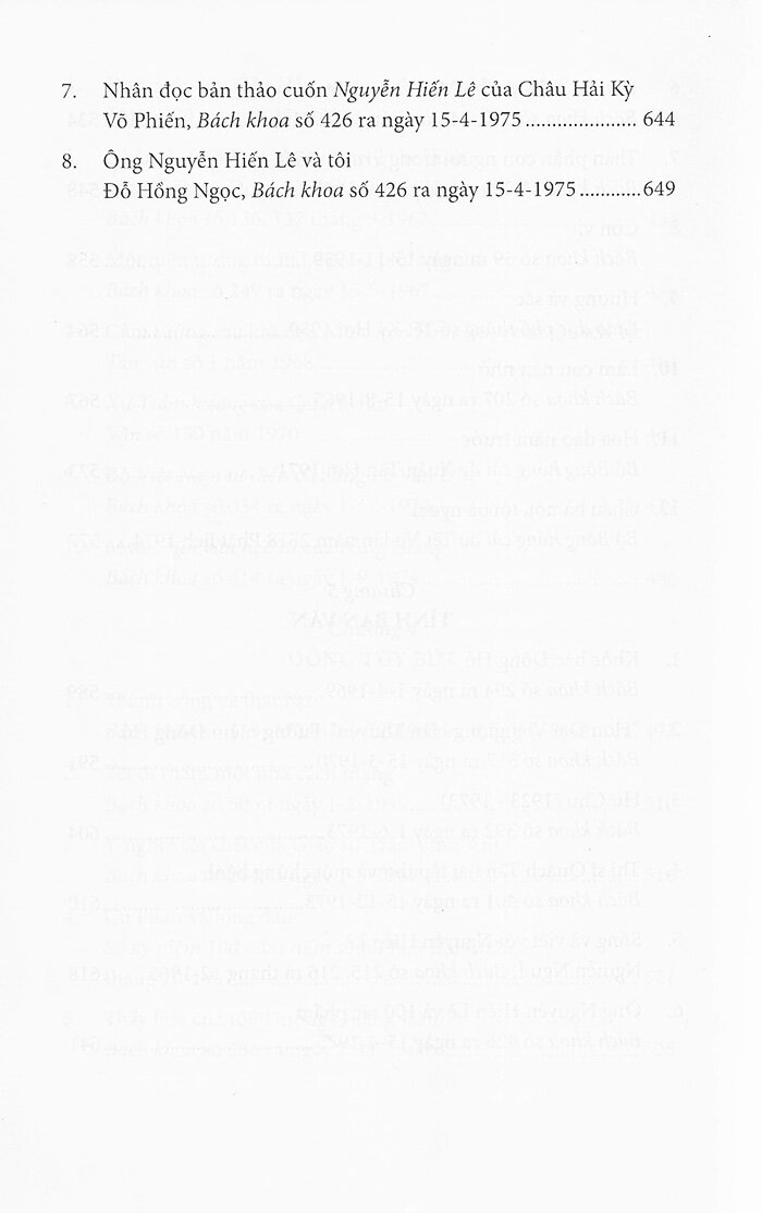 nguyễn hiến lê - tác phẩm đăng báo - bên lề con chữ