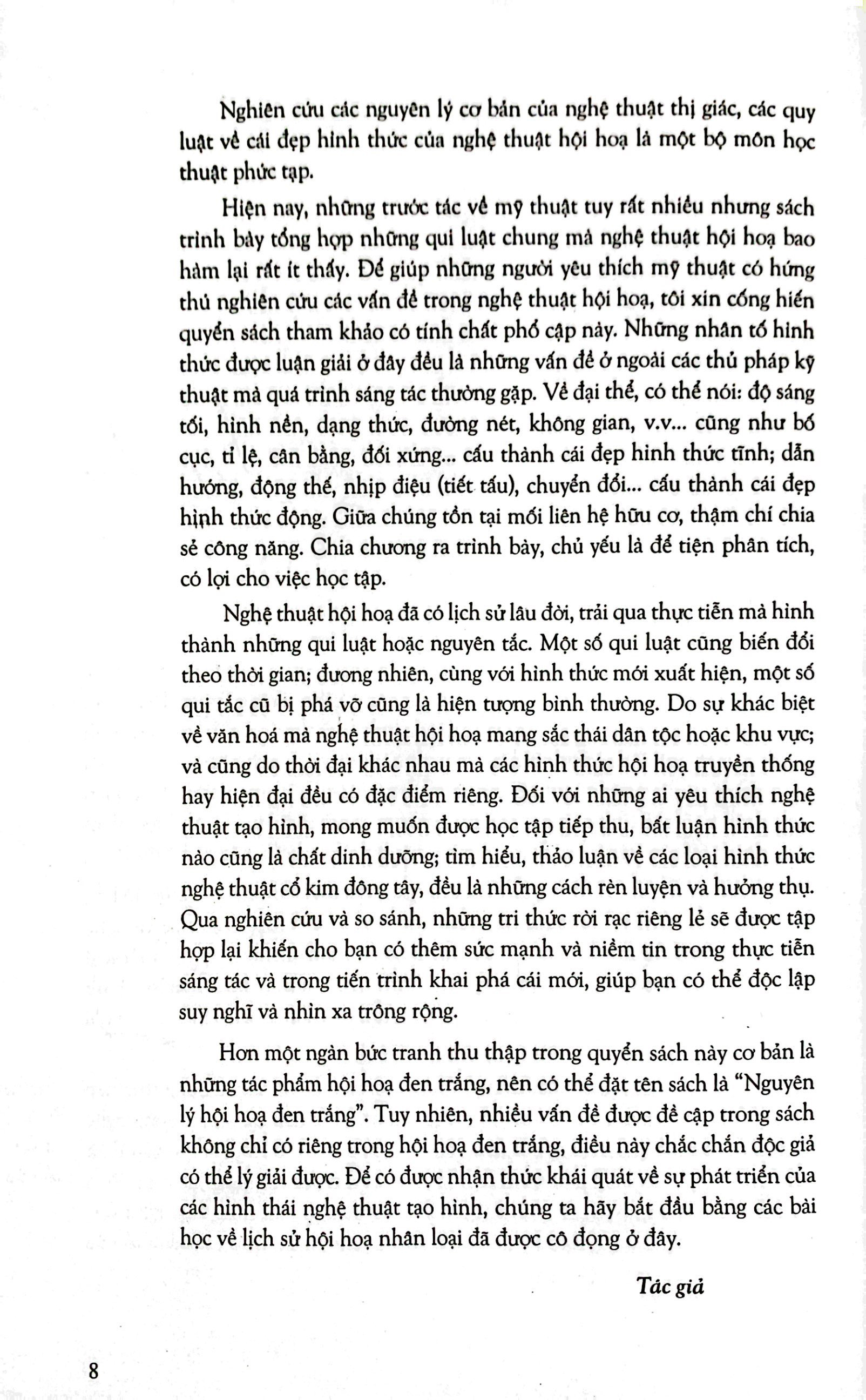 nguyên lý hội họa đen trắng