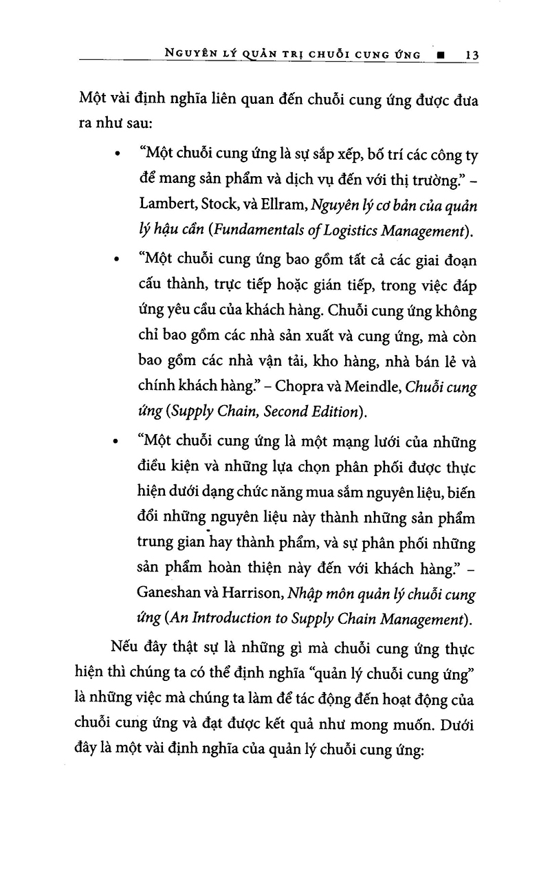 nguyên lý quản trị chuỗi cung ứng