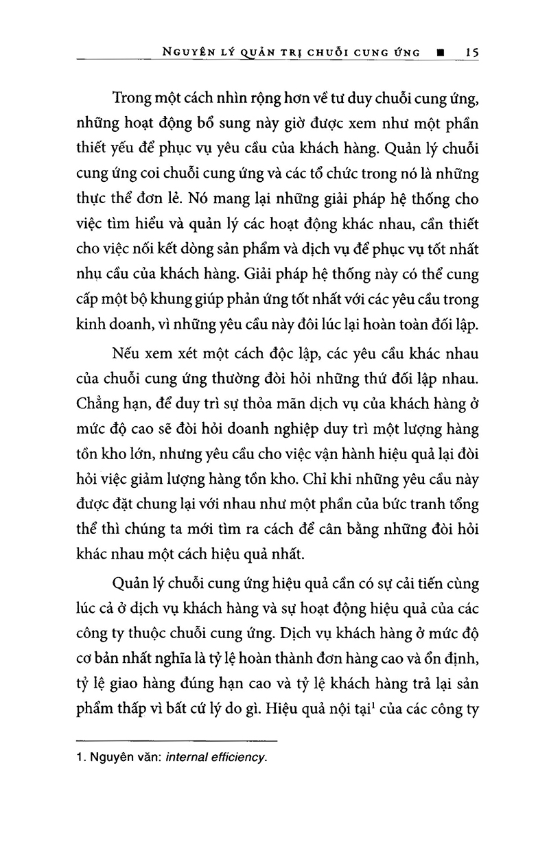 nguyên lý quản trị chuỗi cung ứng