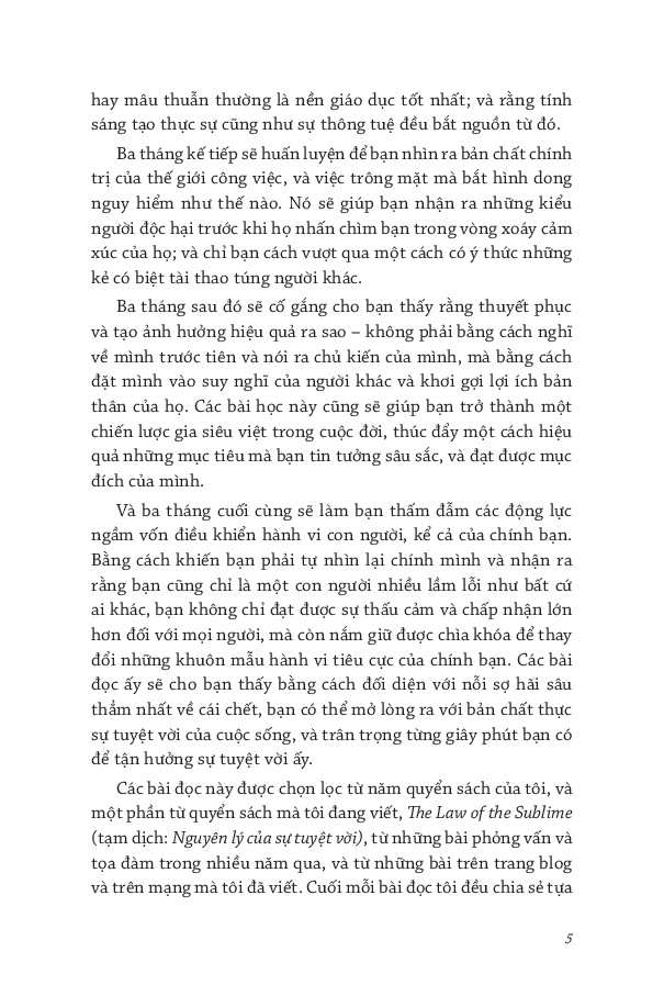 nguyên lý thường nhật - 366 suy ngẫm về quyền lực, quyến rũ, làm chủ, chiến lược, và bản chất con người