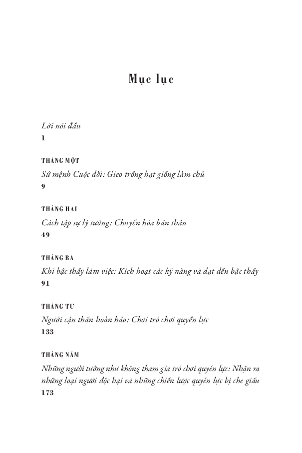 nguyên lý thường nhật - 366 suy ngẫm về quyền lực, quyến rũ, làm chủ, chiến lược, và bản chất con người