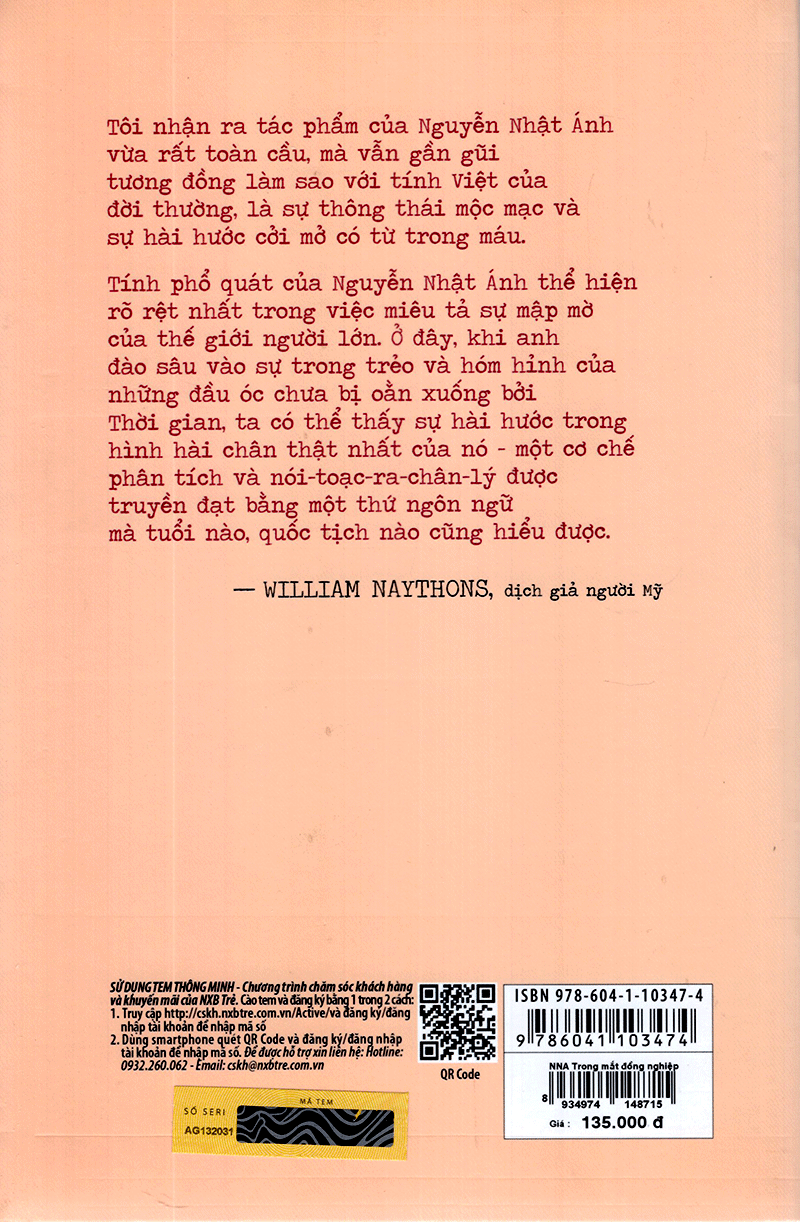 nguyễn nhật ánh trong mắt đồng nghiệp