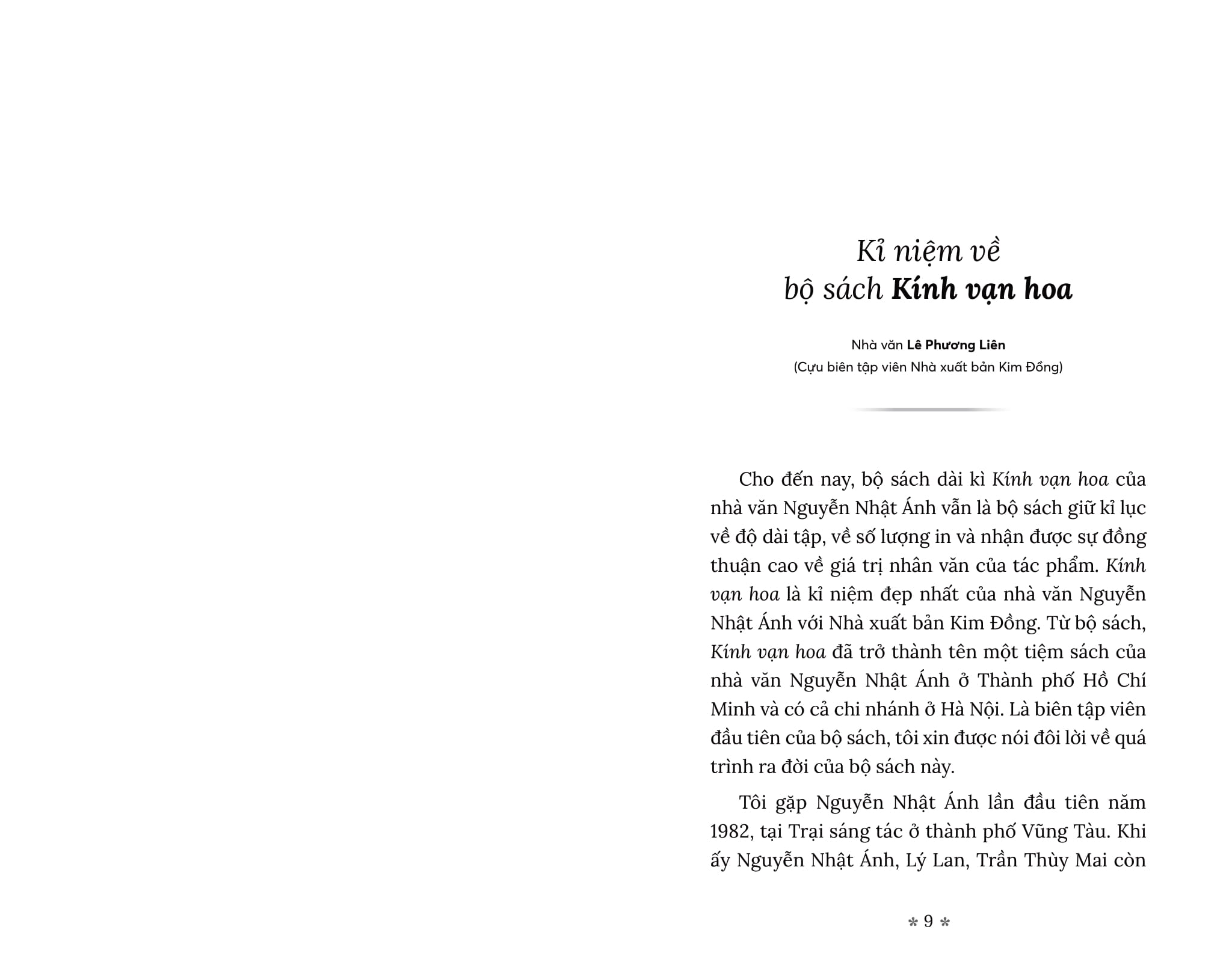 Nguyễn Nhật Ánh Và Kính Vạn Hoa - Chuyện Từ A Đến Z