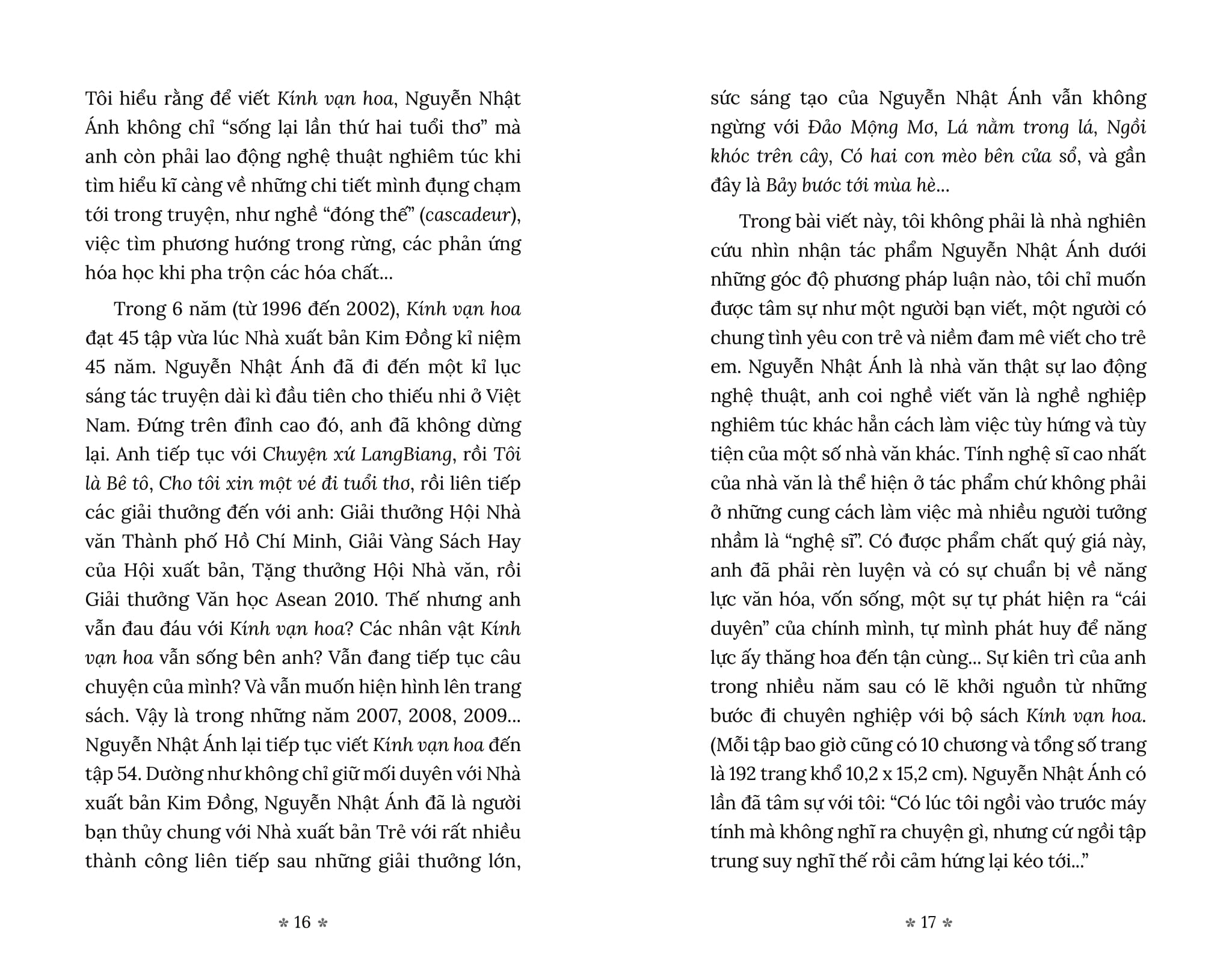 Nguyễn Nhật Ánh Và Kính Vạn Hoa - Chuyện Từ A Đến Z