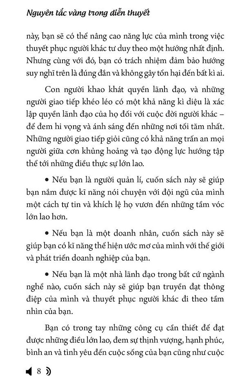 nguyên tắc vàng trong diễn thuyết