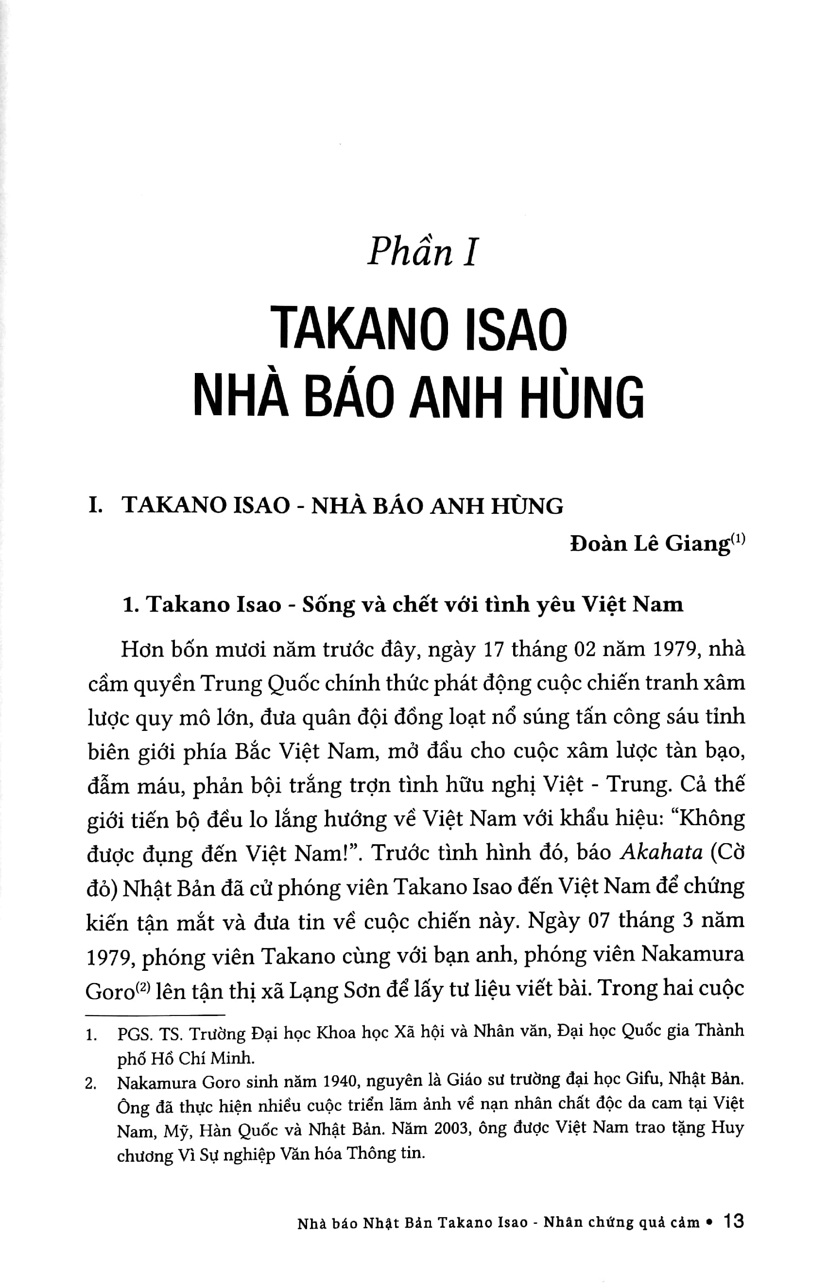 nhà báo nhật bản takano isao - nhân chứng quả cảm
