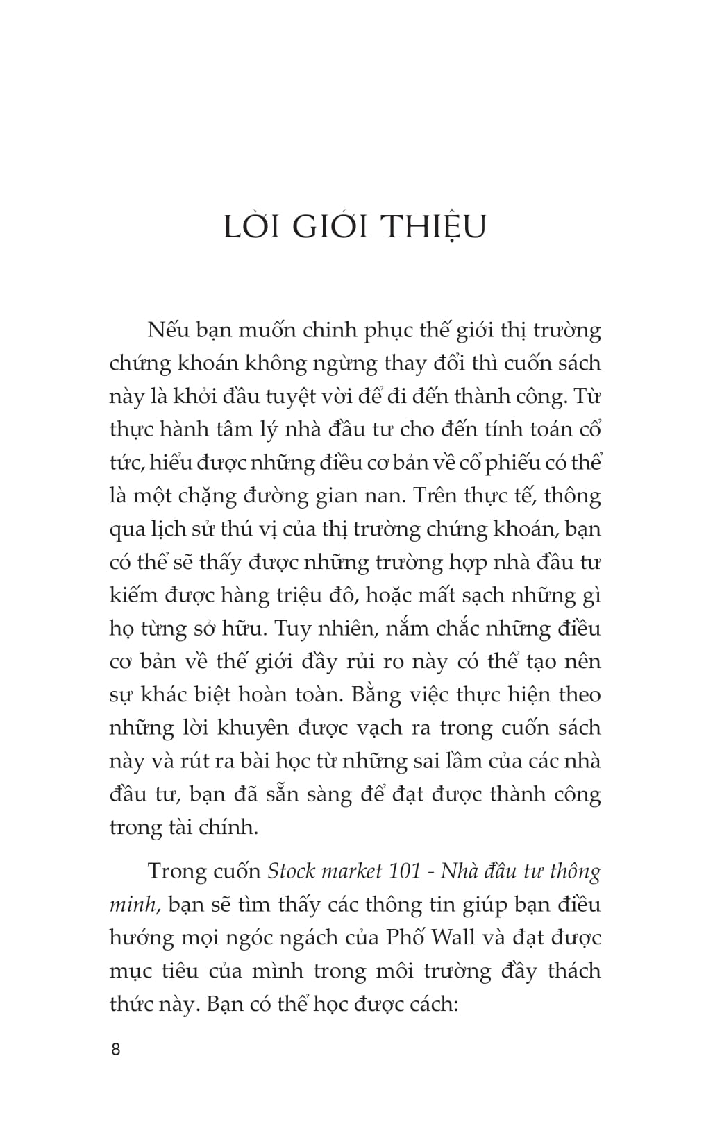 Nha Dau Tu Thong Minh - Stock Market 101