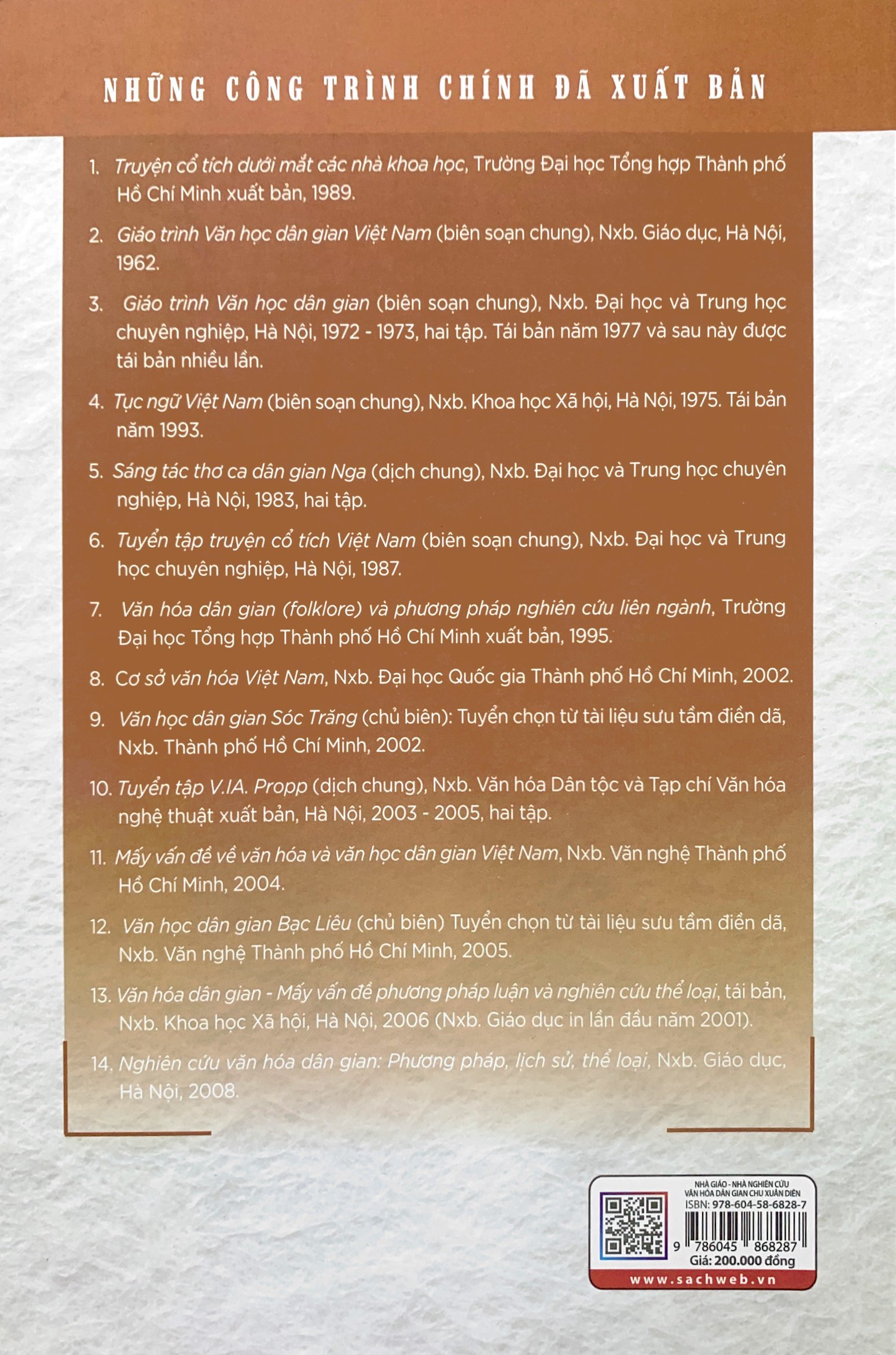 nhà giáo nghiên cứu văn hóa dân gian chu xuân diên