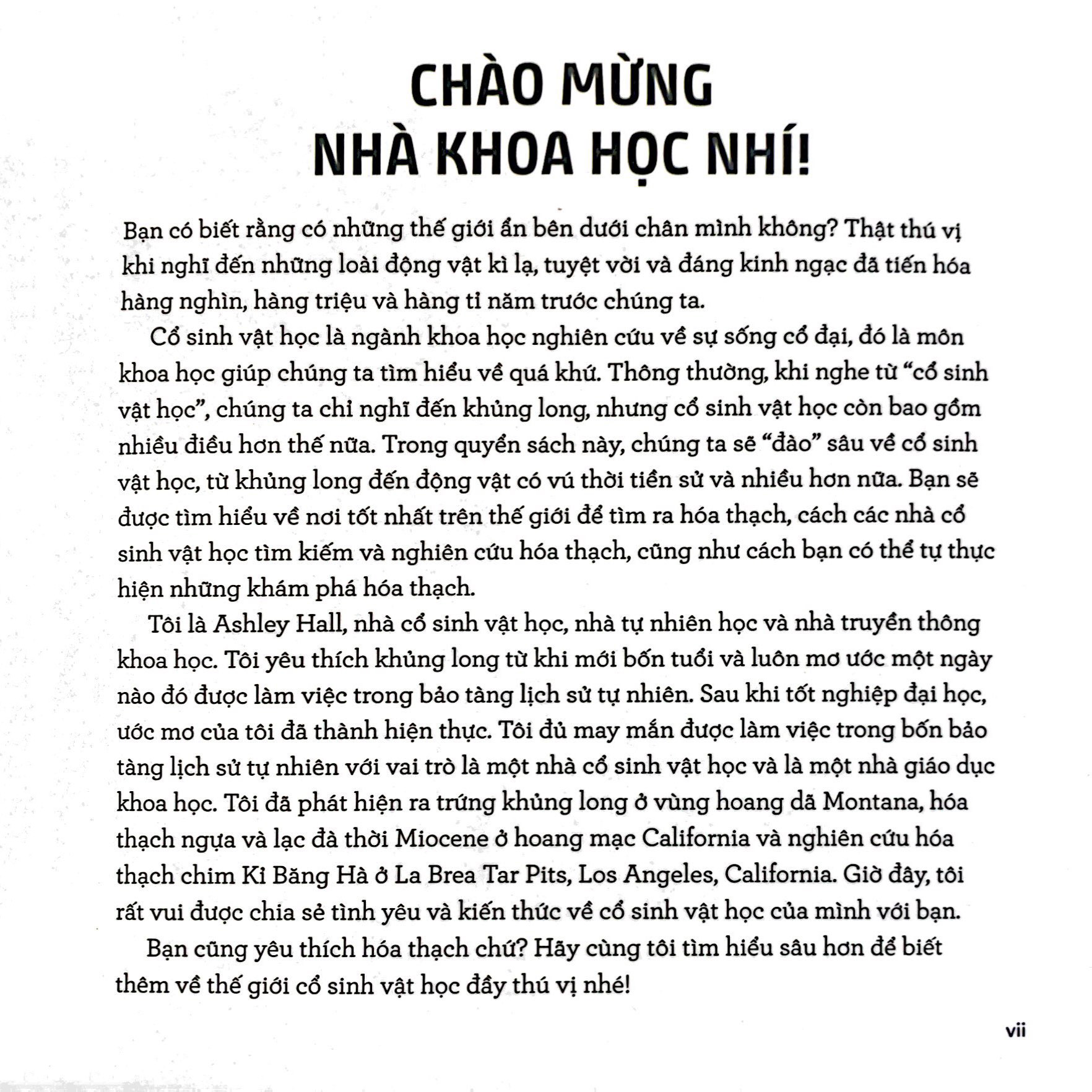 nhà khoa học nhí - nghiên cứu hóa thạch - xương khủng long, động vật cổ đại và thời tiền sử