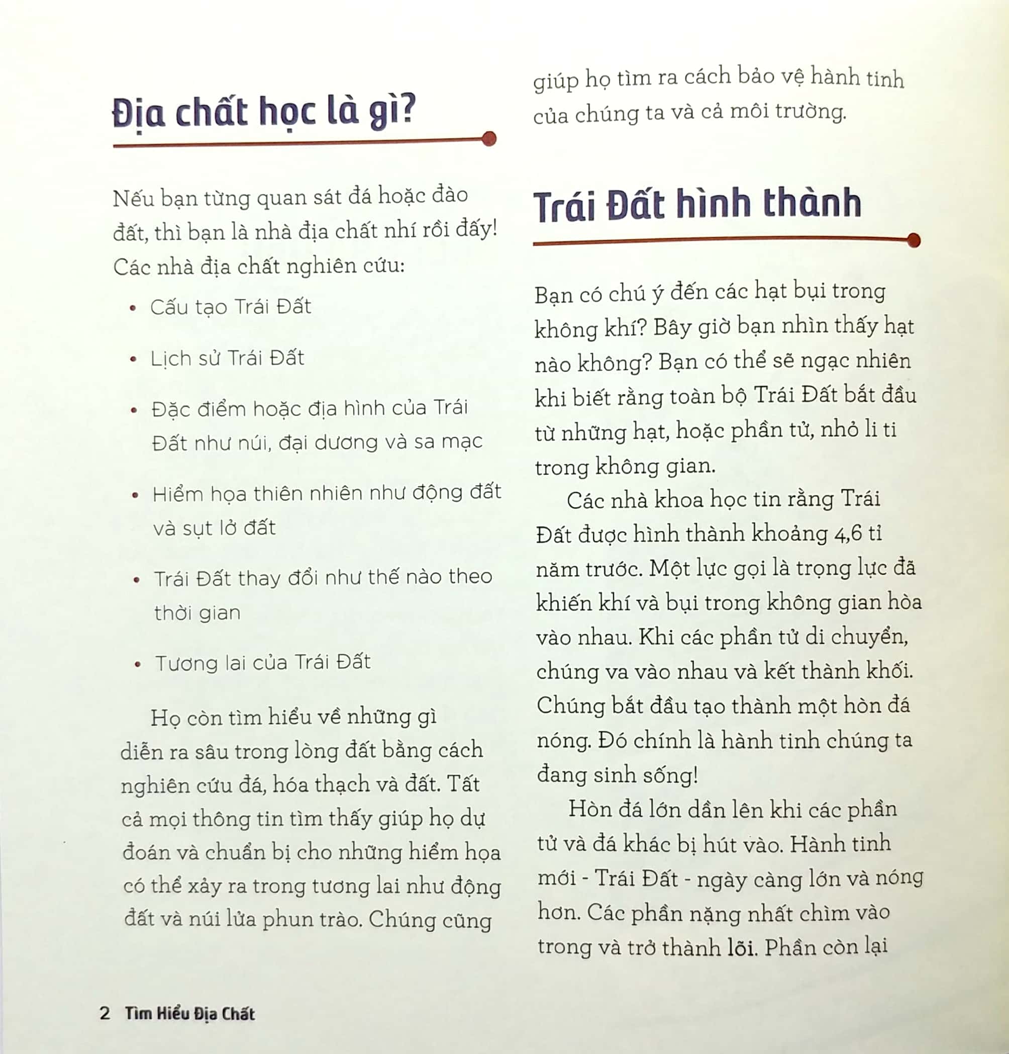 nhà khoa học nhí - tìm hiểu địa chất - đá, khoáng chất và mặt đất dưới chân ta